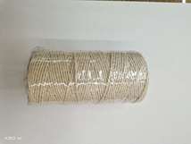 2mm白色棉线 捆扎螃蟹工艺品装饰绳定制扎绳