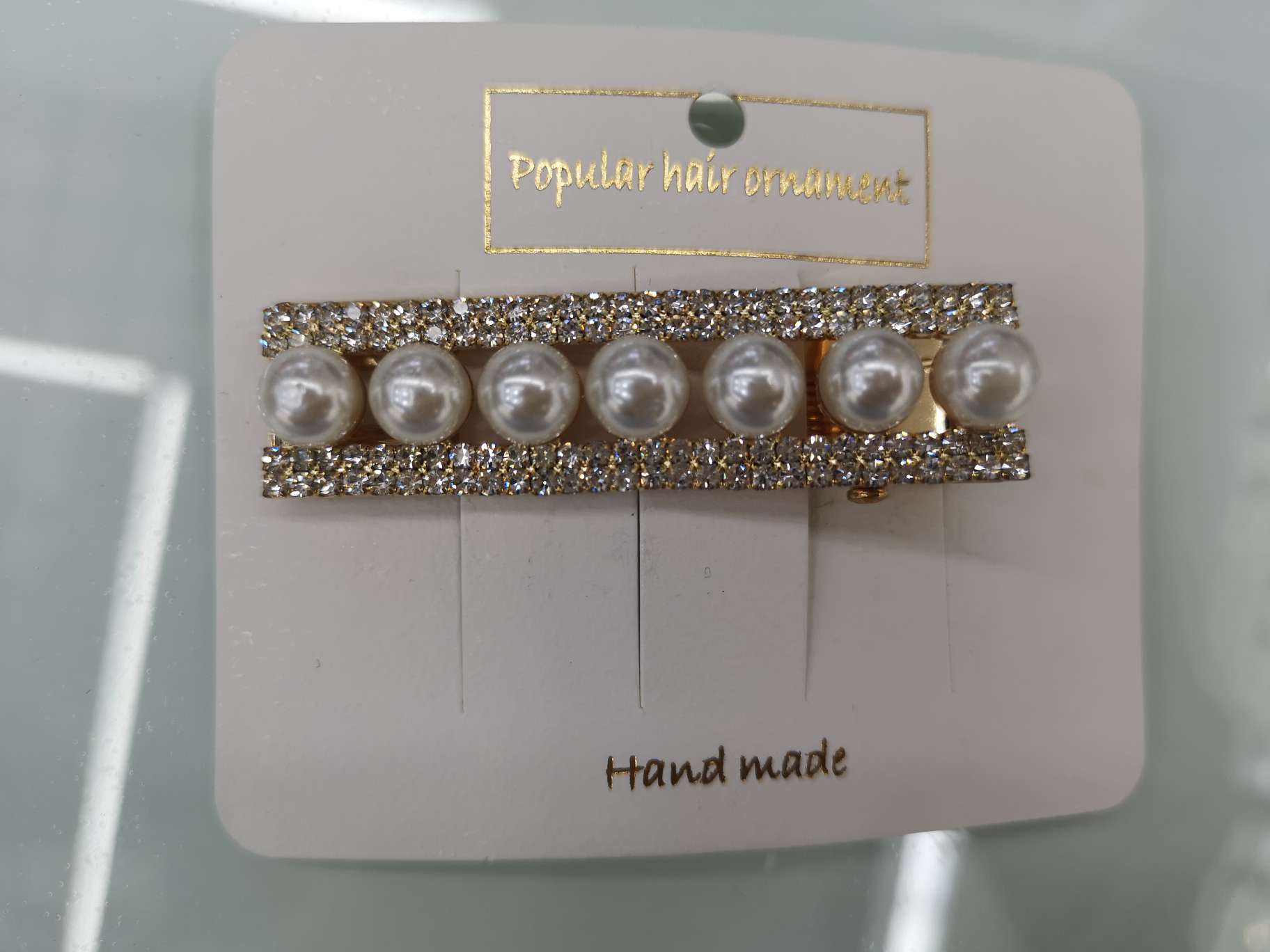 压夹爪链加珍珠