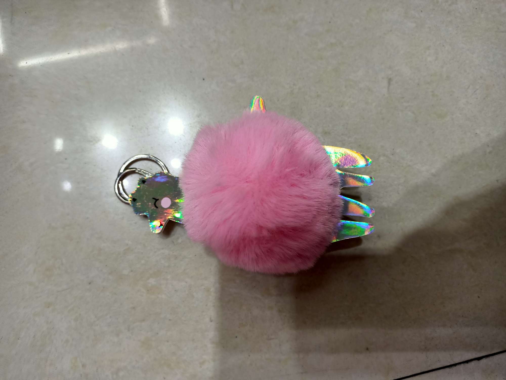 钥匙扣挂件毛球