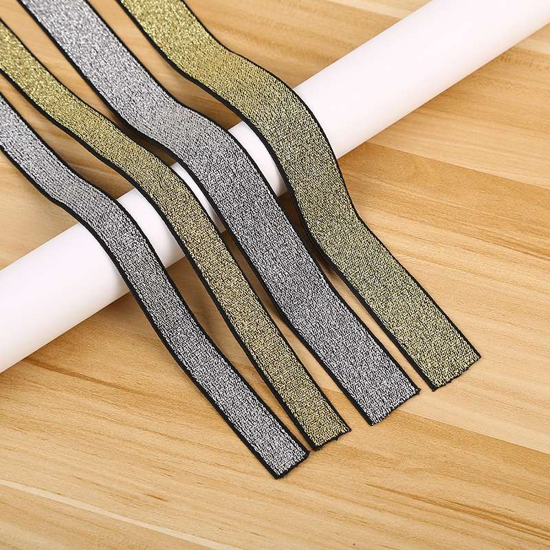 Silver Elastic On White Background, Color Elastic On Colored Background, Gold Elastic On Black Background, Stage Makeup Elastic