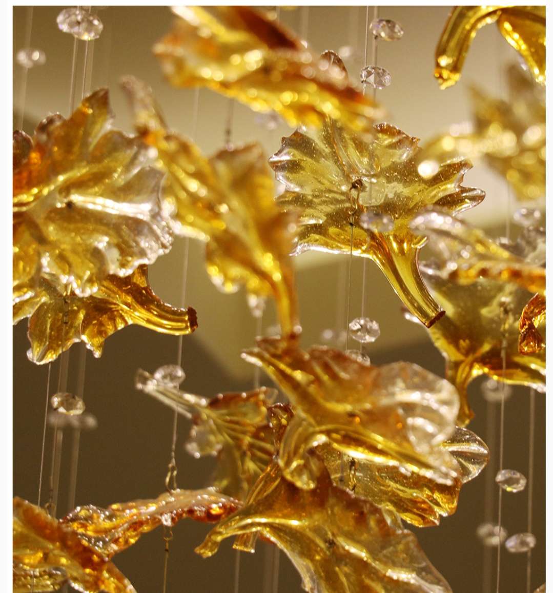 玻璃不锈钢酒店别墅高层复式拉丝垂吊艺术个性吸顶灯白底实物图