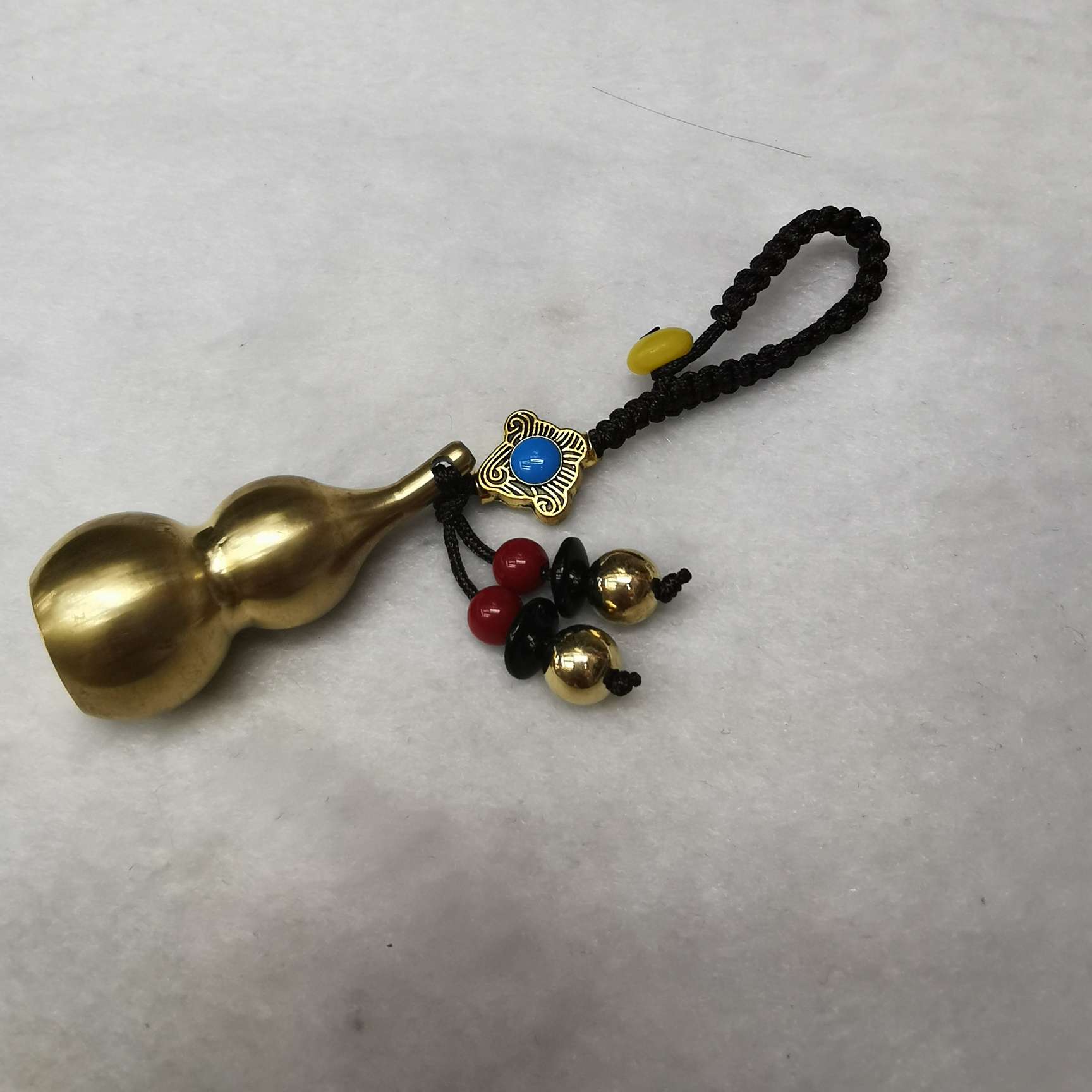 空心铜葫芦吊珠钥匙扣
