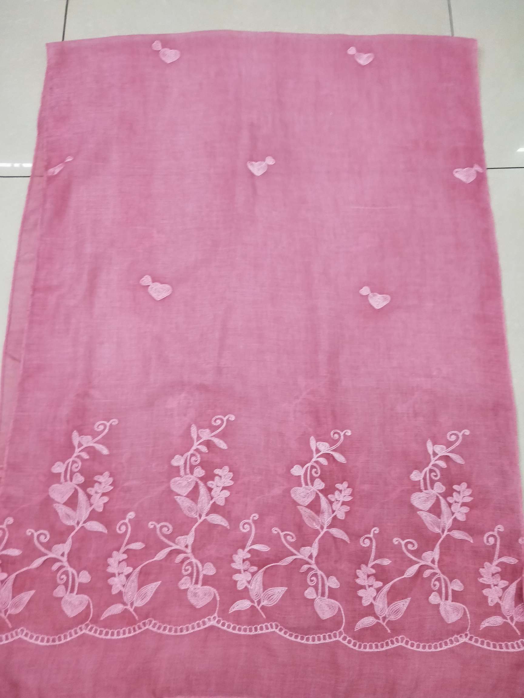 Stained Embroidered Scarf 13