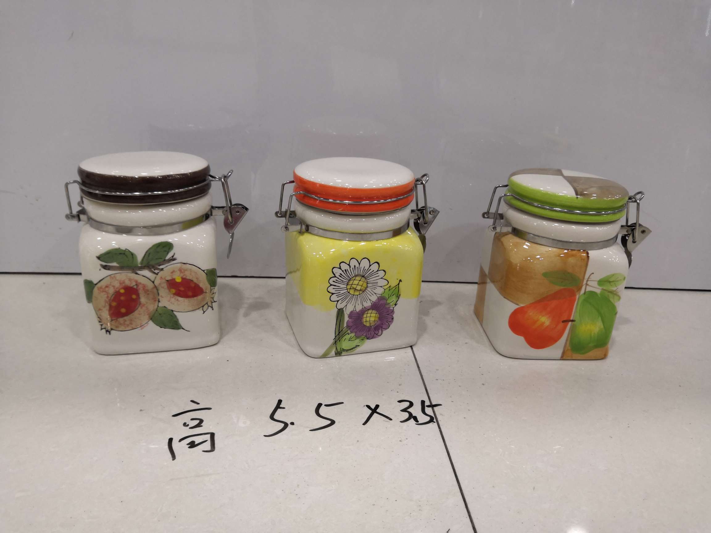 Dingmei Ceramic sealed jars, the new models of this season, are sold directly by the manufacturer in stock details Picture