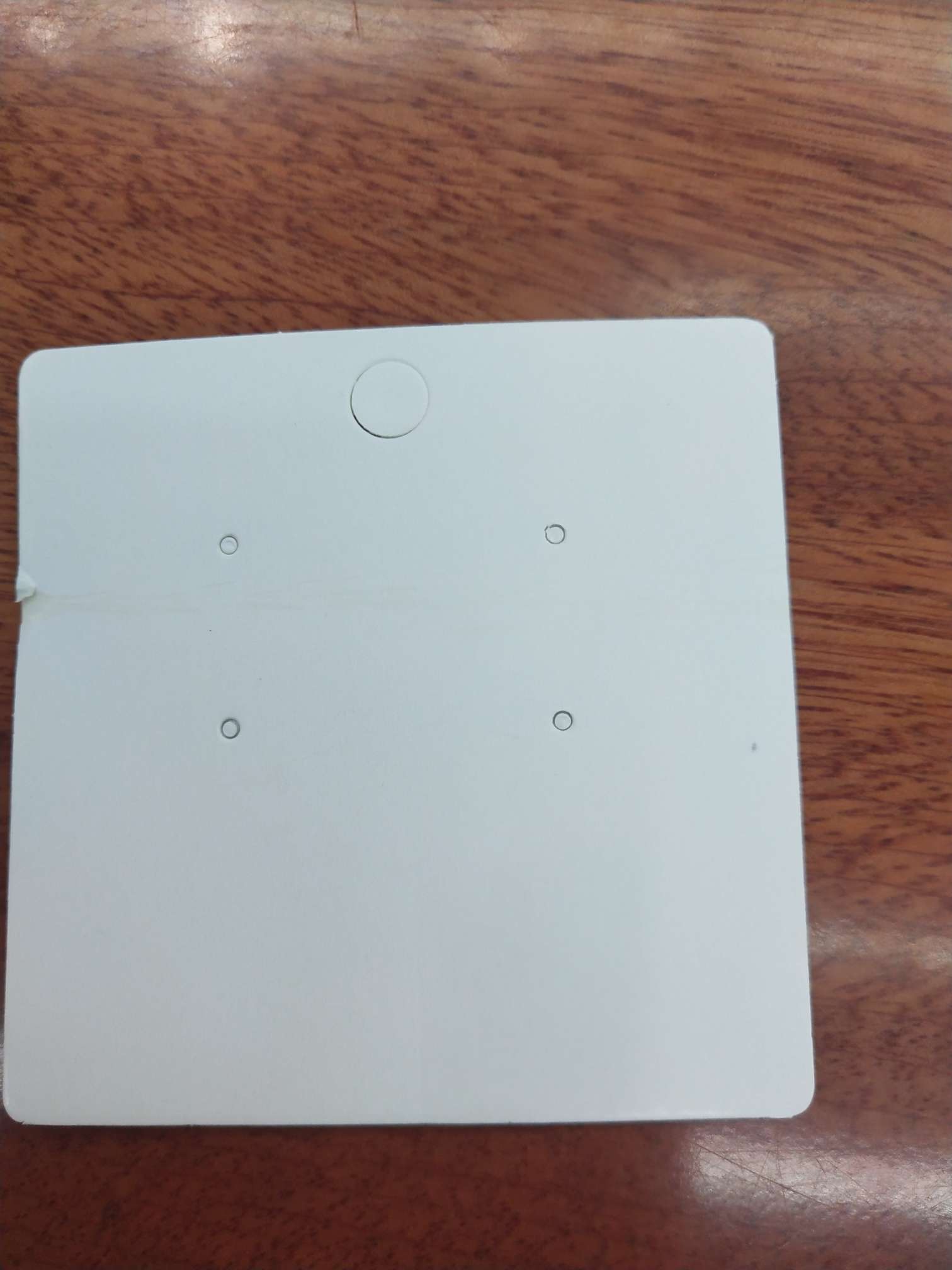 进红7×7耳钉耳环 两对装 空白包装卡纸卡片