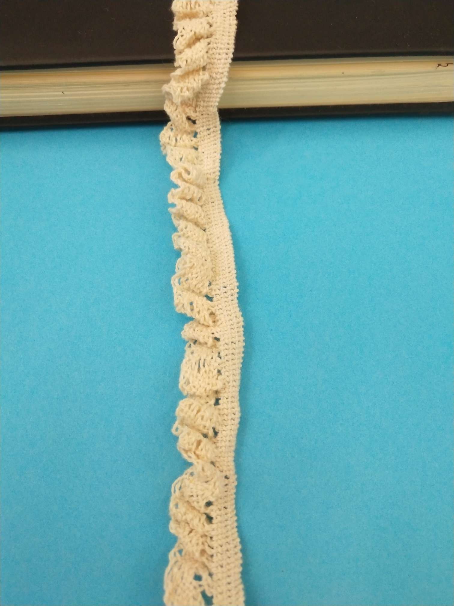1087 elastic cotton thread lace details Picture
