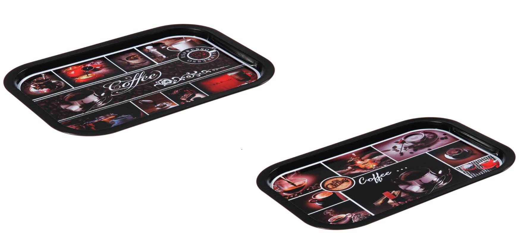 Coffee Square Plate Tinplate Plate