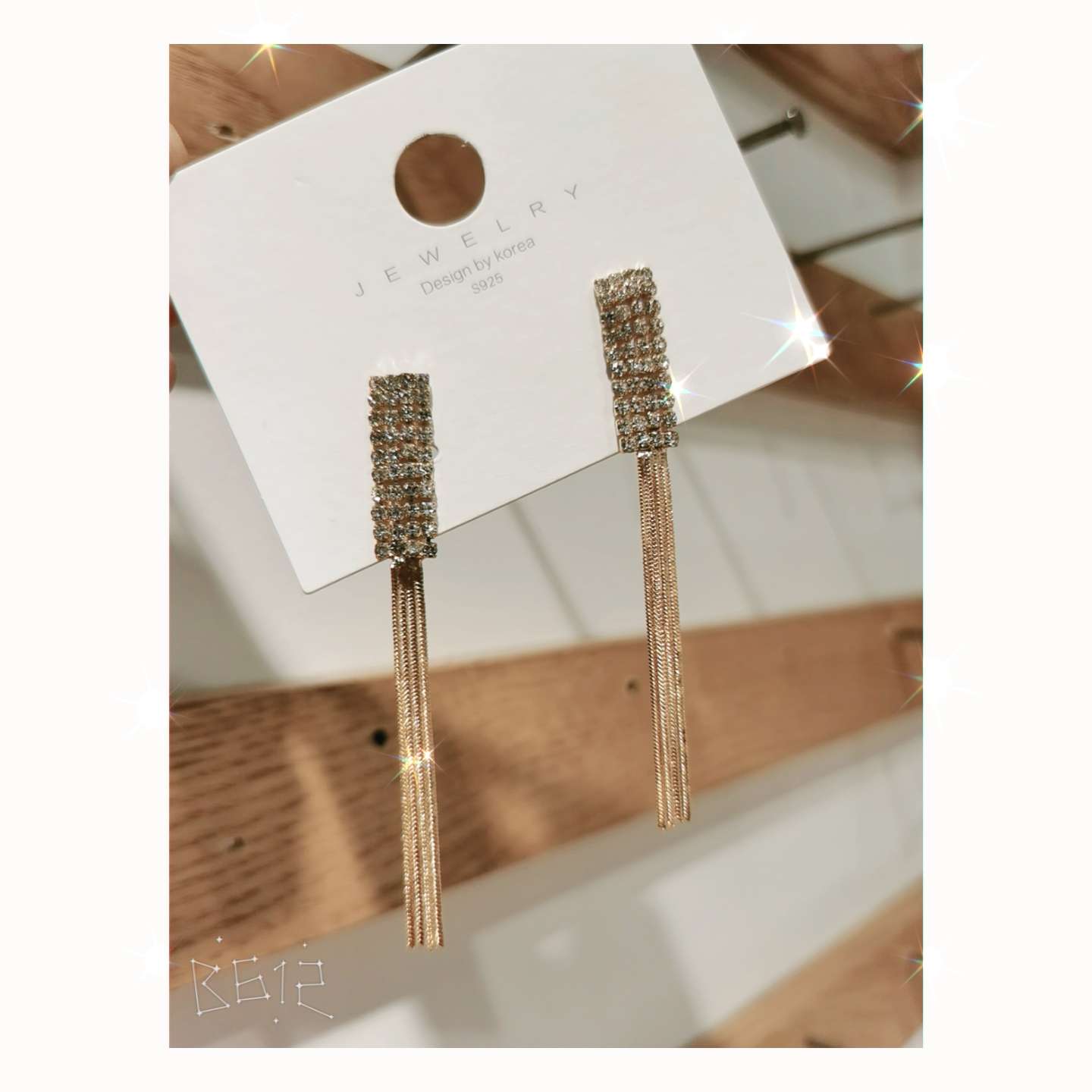 Korean hot style silver needle tassel earrings thumbnail