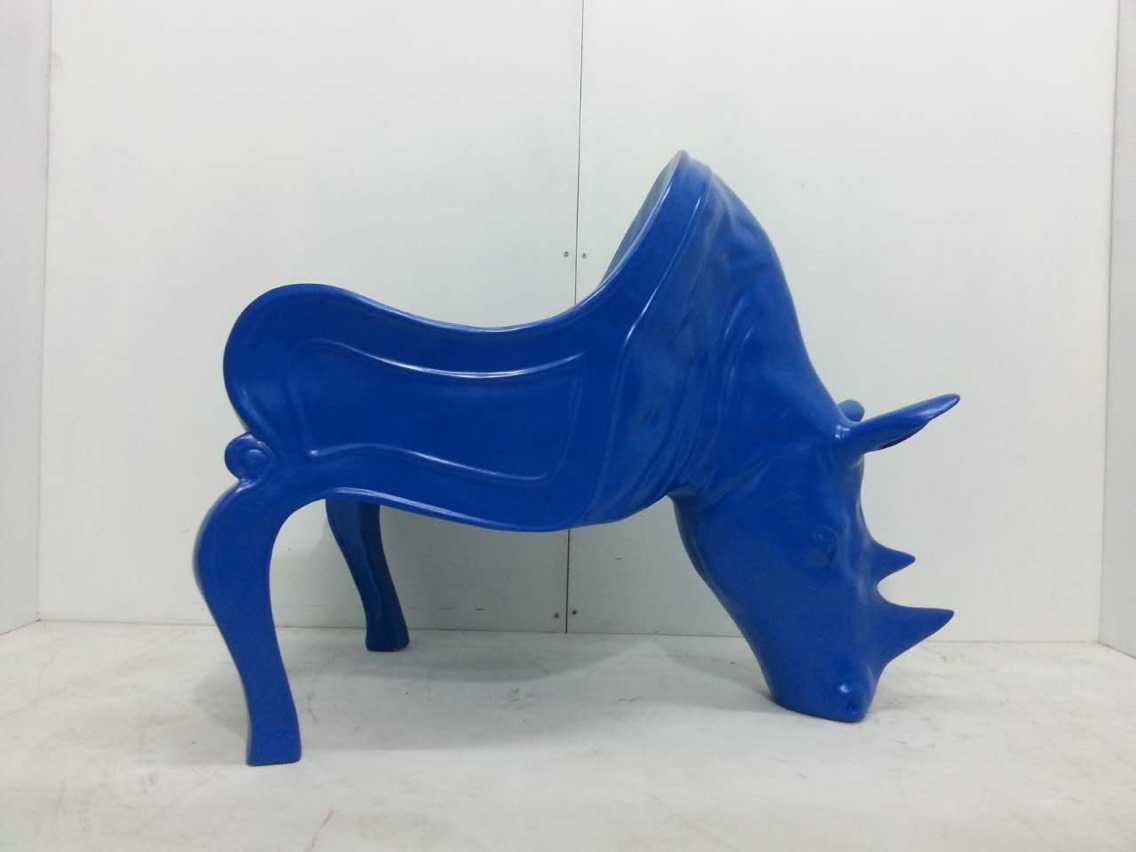 Creative home special-shaped chair art design, Rhino chair for shopping mall decoration, model room decoration 80*120*91 Specification image