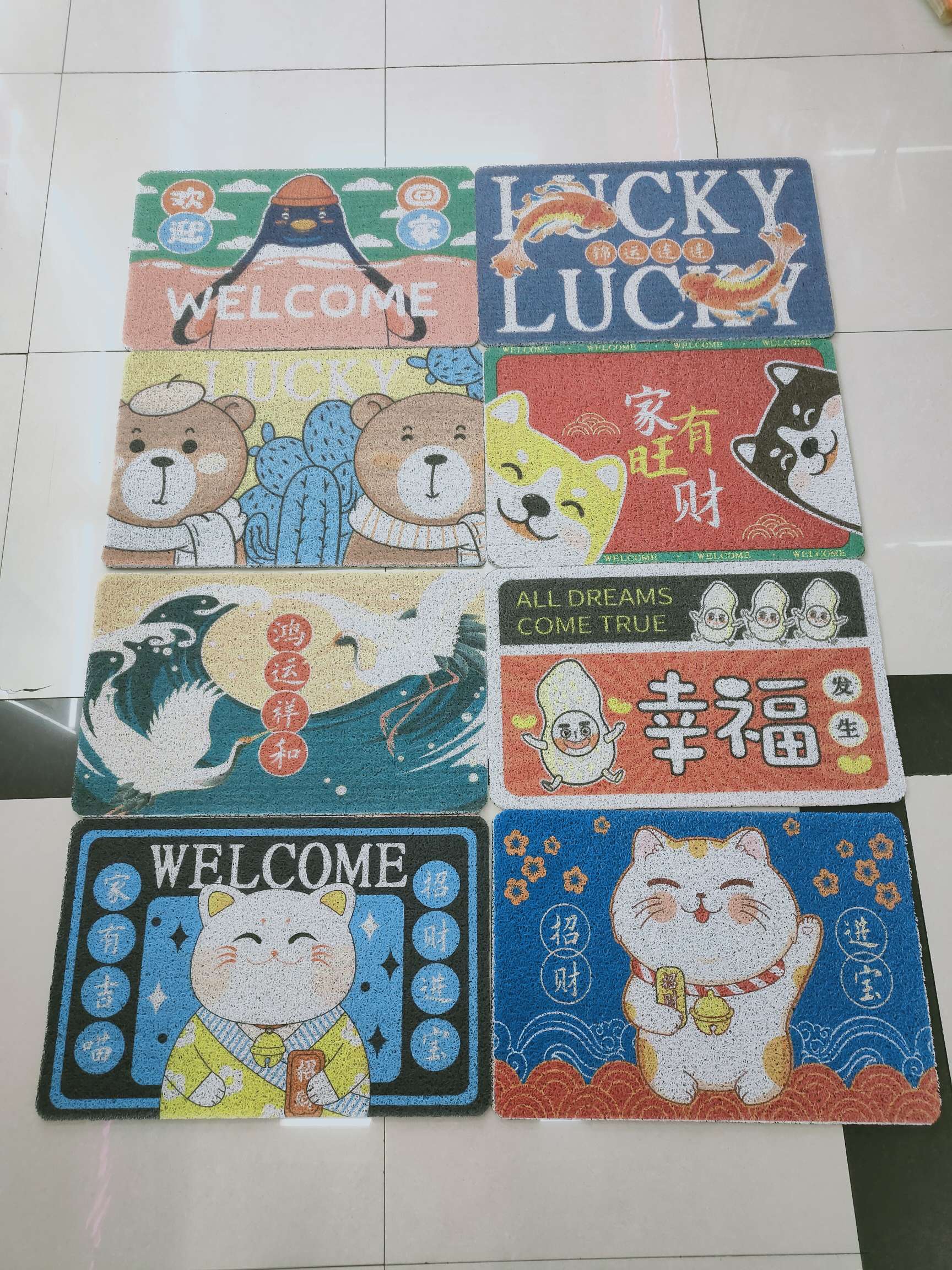 拉丝印花入厂家直销舒适PVC材质简约创意新款浴室厨房水槽垫淋浴房防滑垫