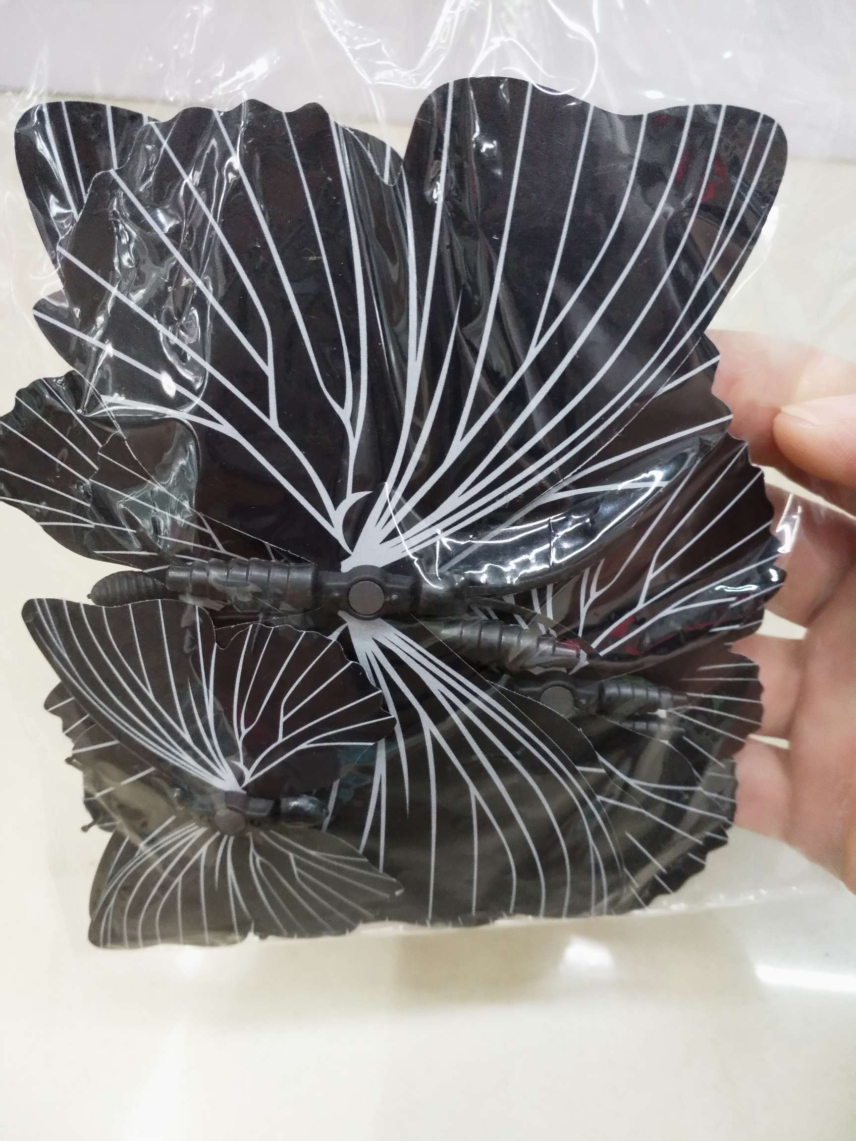 Wall 3D Three-Dimensional Simulation Butterfly Wall Paste Living Room Bedroom Wall Decoration Children's Room Sticker Refrigerator Sticker Self-Adhesive Item Picture