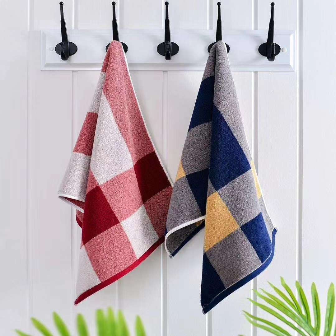 Colorful checkered towel details Picture