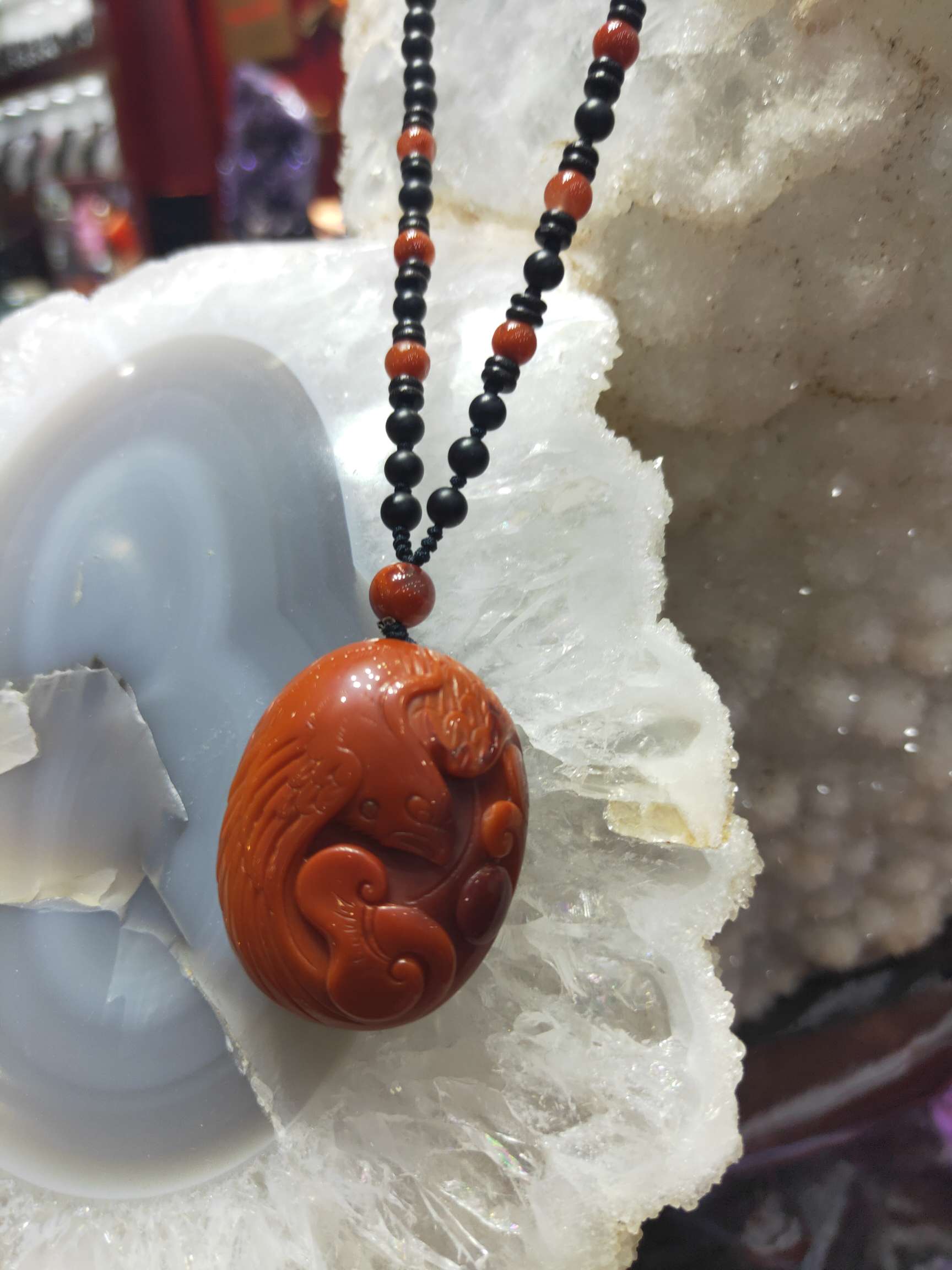 巴西天然水晶  碧玺吊坠 高档水晶装饰品 南红雕刻吊坠sj-12