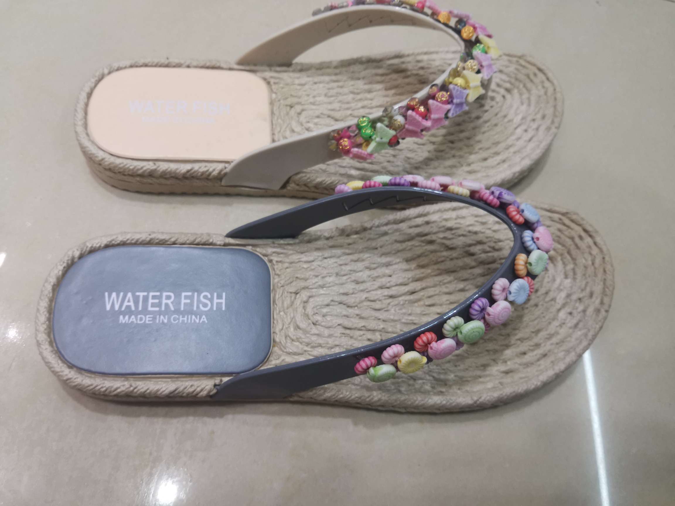 Imitation Twine Fashion Flip-Flops Specification drawing
