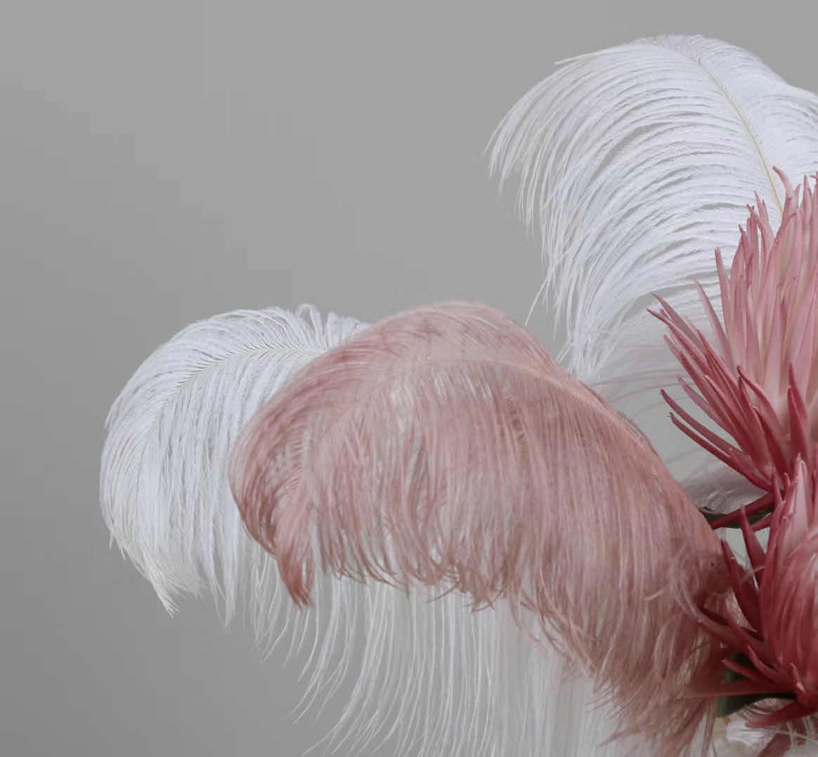 插花瓶鸵鸟毛产品图