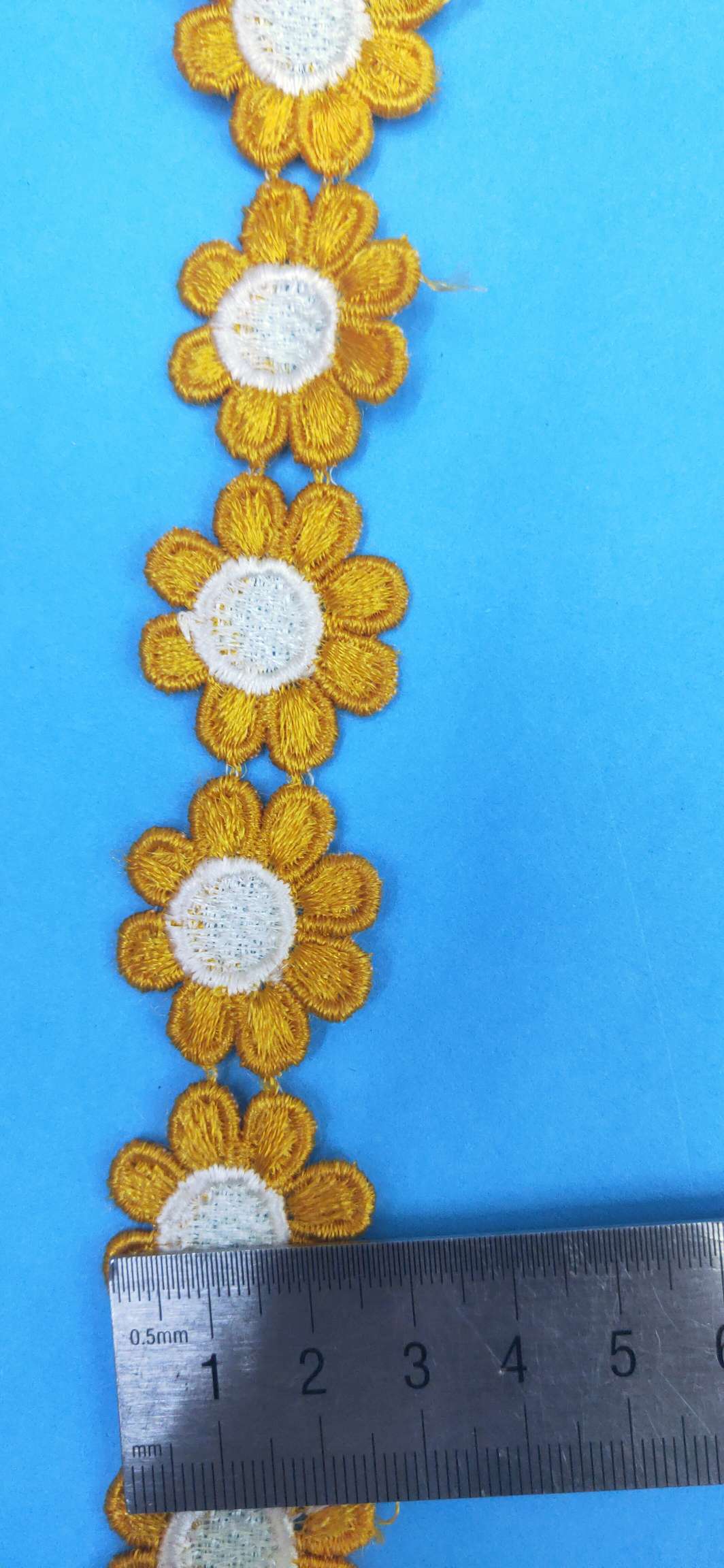 Factory direct sales of 2019 best-selling embroidered chrysanthemum children's clothing accessories in stock details Picture