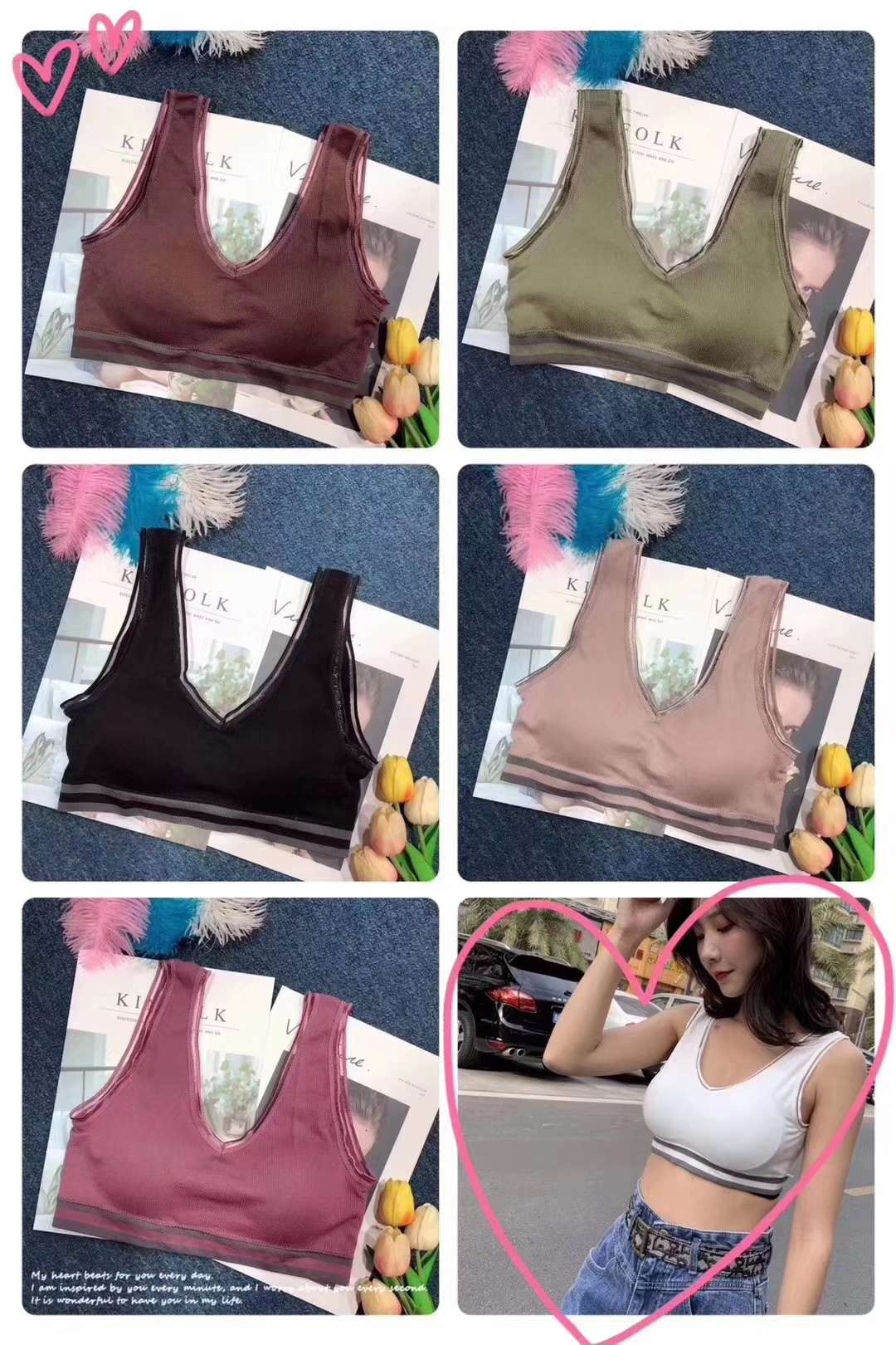 7166 Sports Back Bra Item Picture