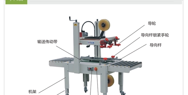 Box sealing machine FXJ6050 details Picture