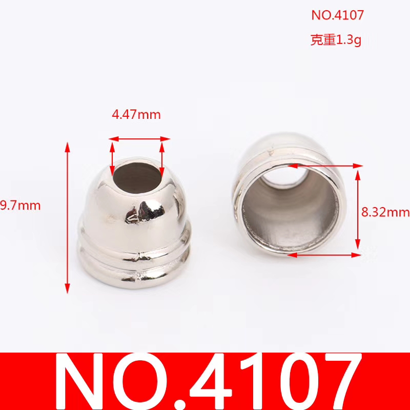 金属锌合金压铸仿挂镀无盖吊钟卫衣帽子绳扣滚镀腰绳扣现货