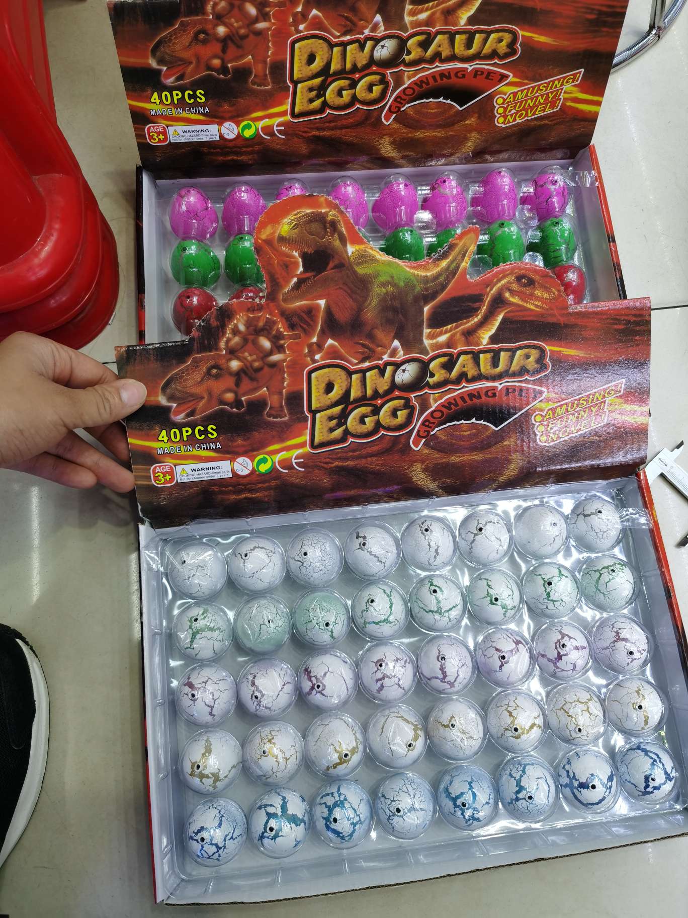 中号恐龙蛋膨胀玩具