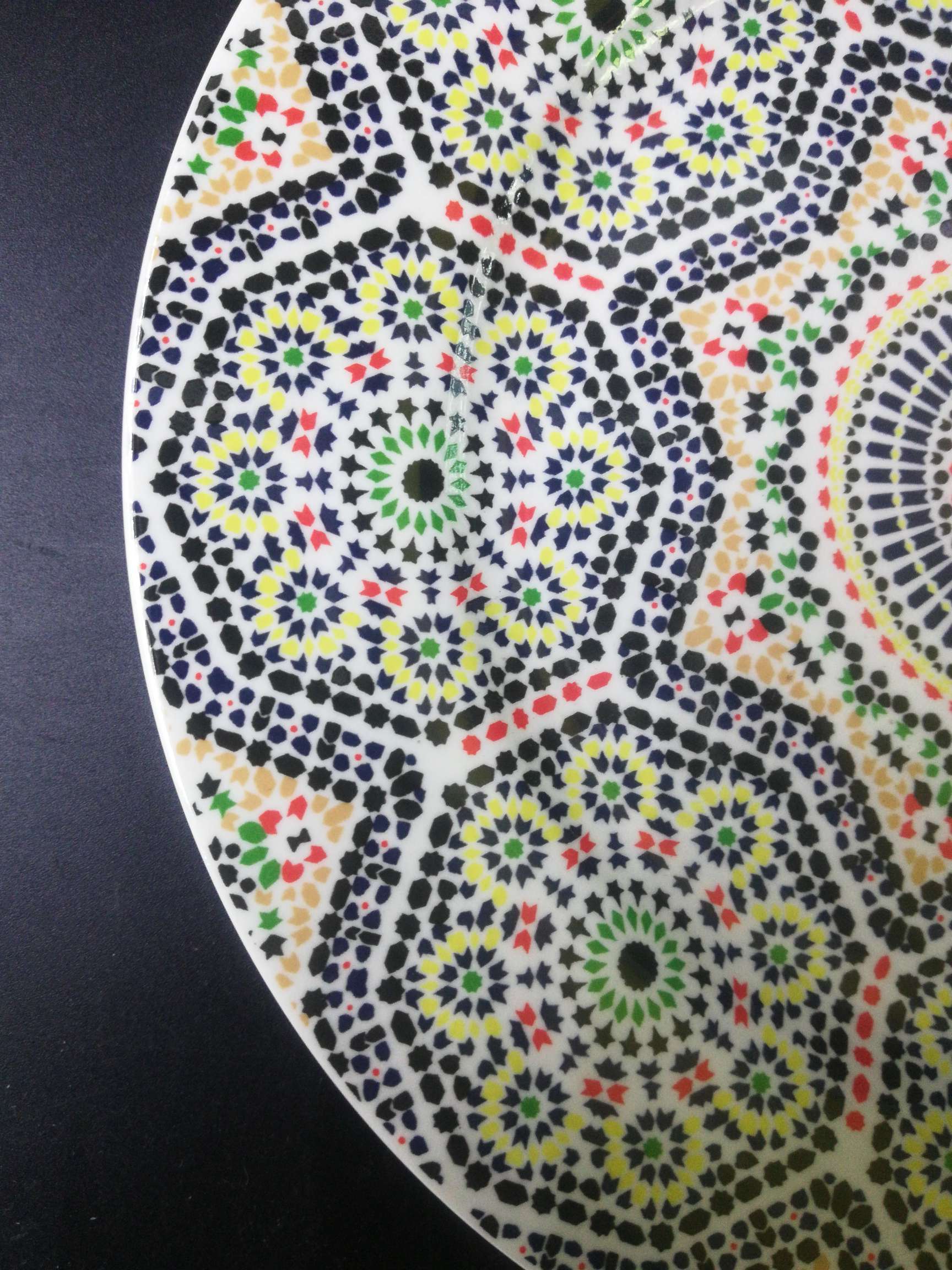 10.5 Inch Ceramic Plate Bone China Tableware Full Of Flower Tableware details Picture