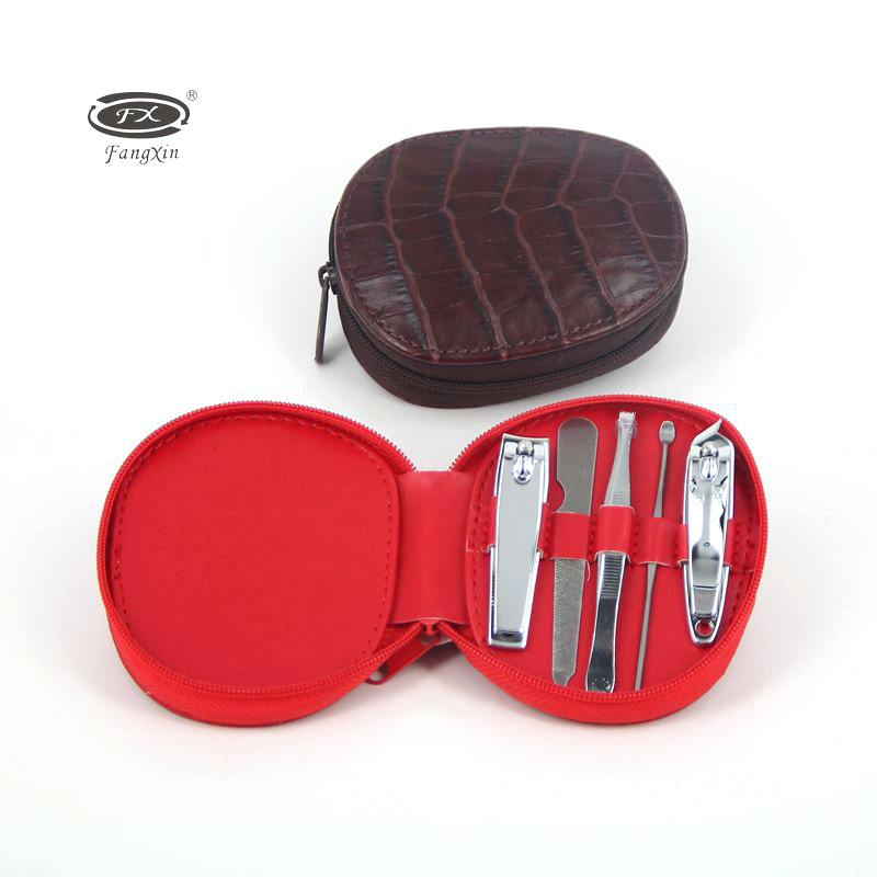 芳信牌电镀指甲刀炫彩皮套美甲工具便携式指甲钳畅销款指甲钳产品图