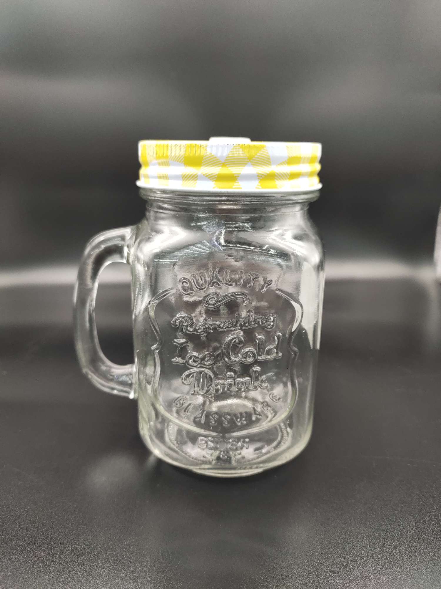 Glass Mason glass juice glass glass handle glass thumbnail