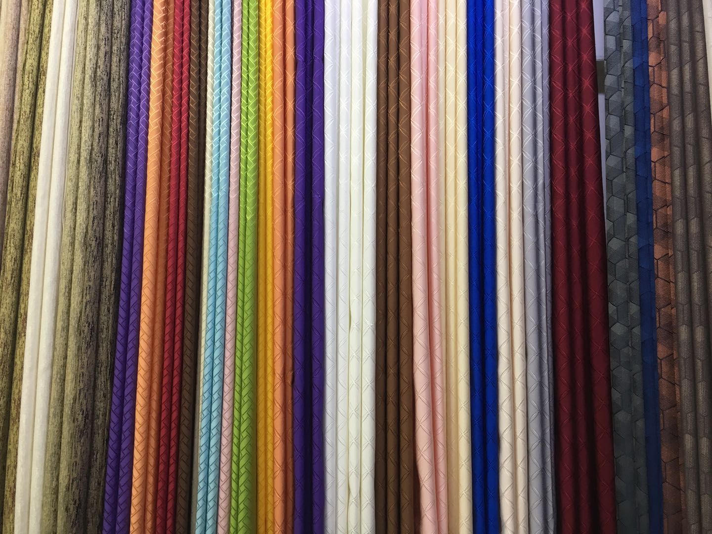 Plain jacquard curtains