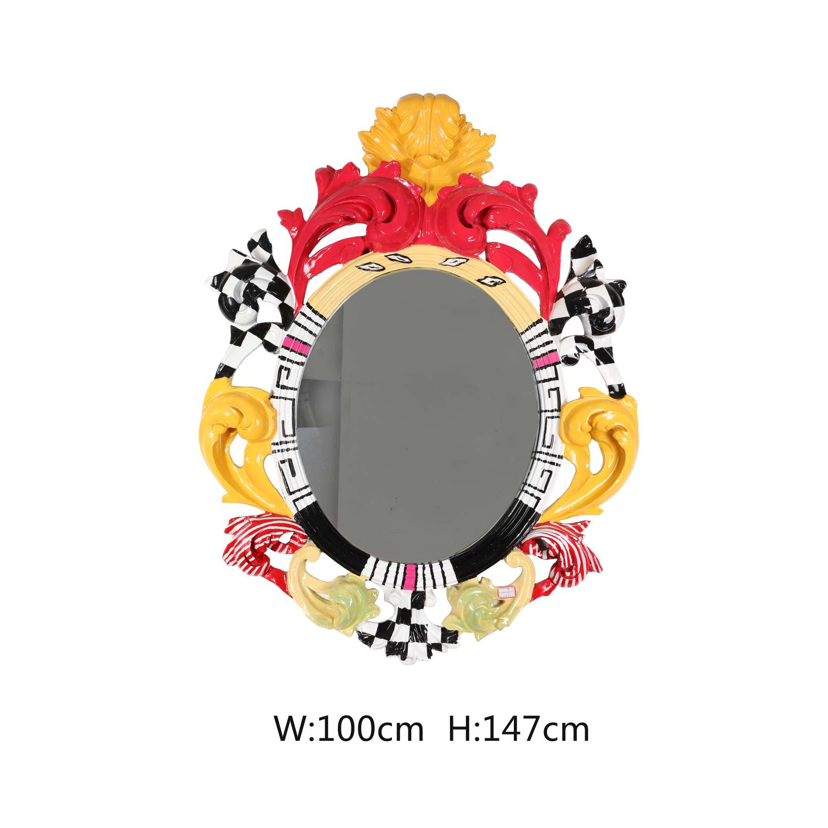 Hand-painted mirror 120*95