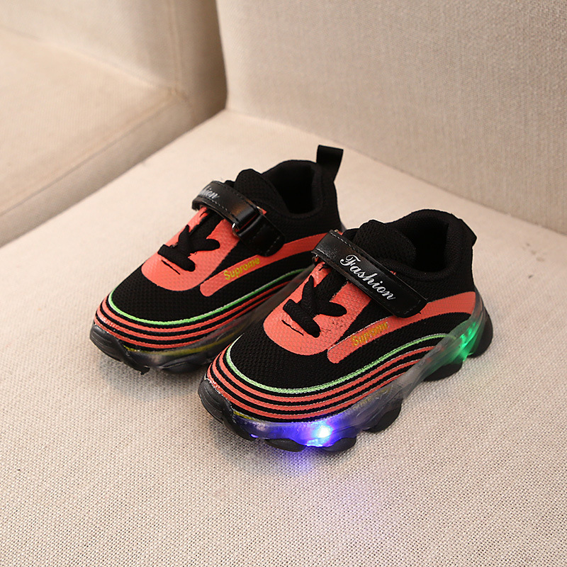New Children's Shoes Breathable Soft Soles Light Up Children's Sports Shoes Men And Girls Led Light Casual Shoes Manufacturers Direct Sales Item Picture