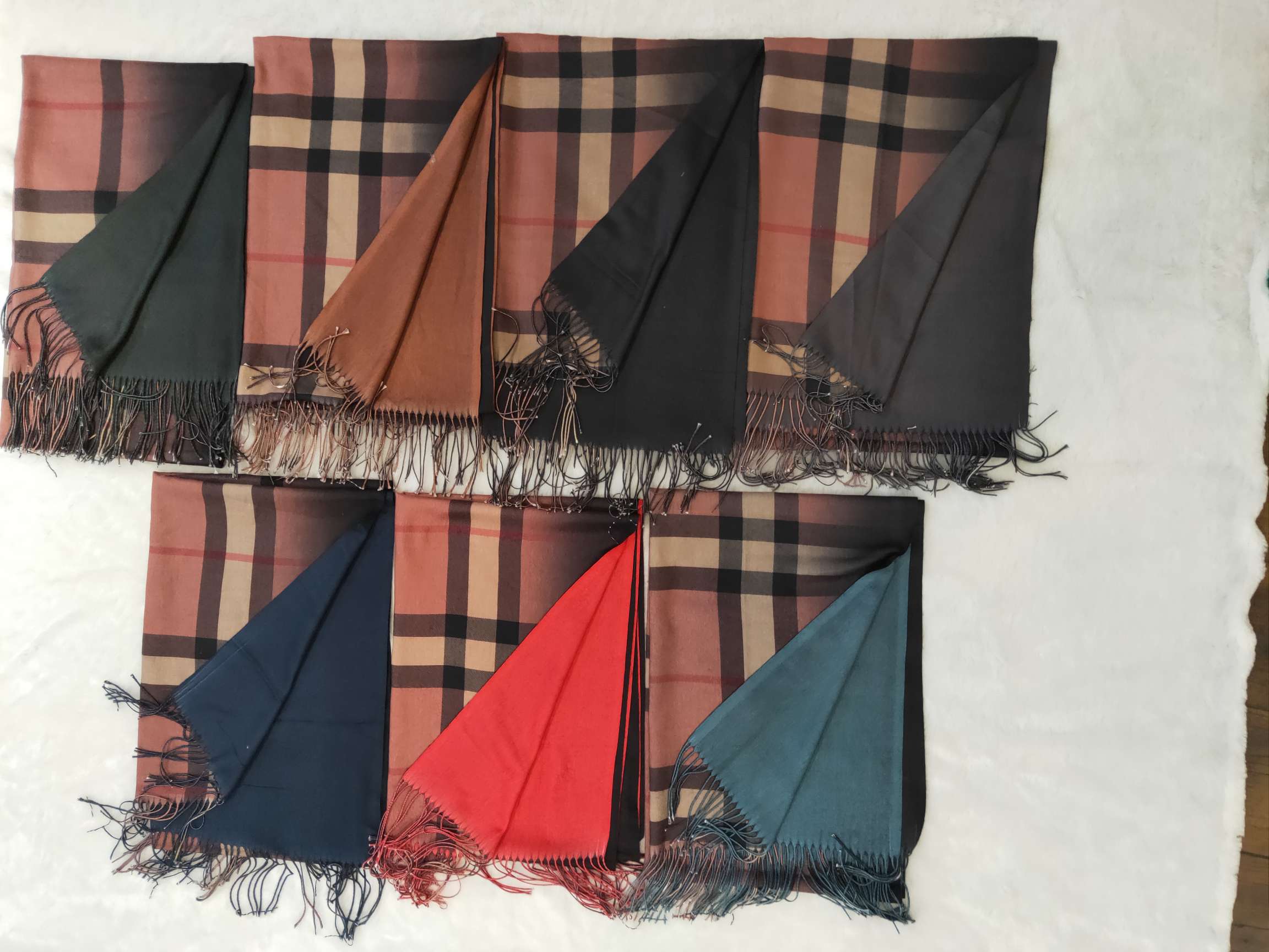 Double check scarf shawl shawl sequin chiffon scarf square