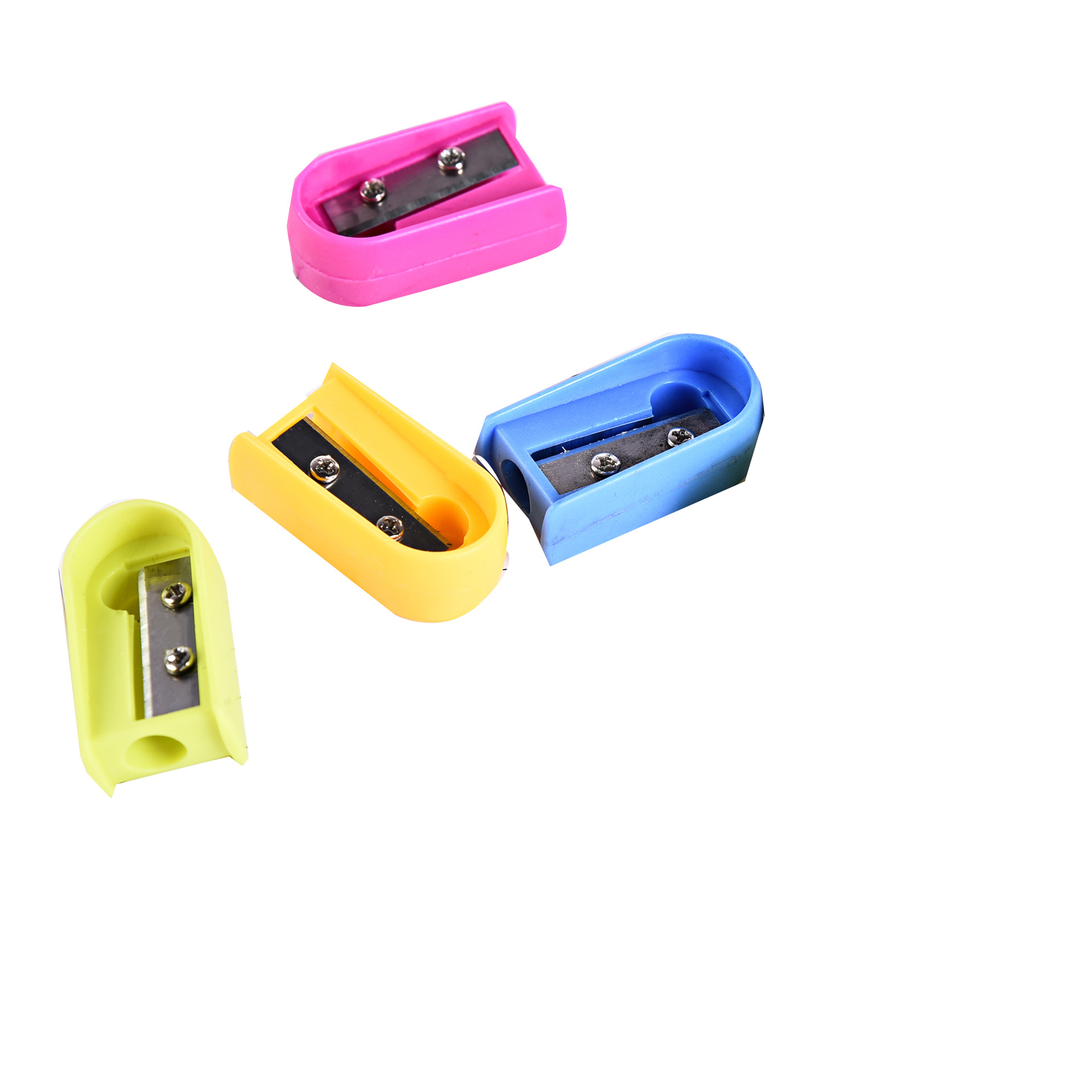 Double-screw pencil sharpener