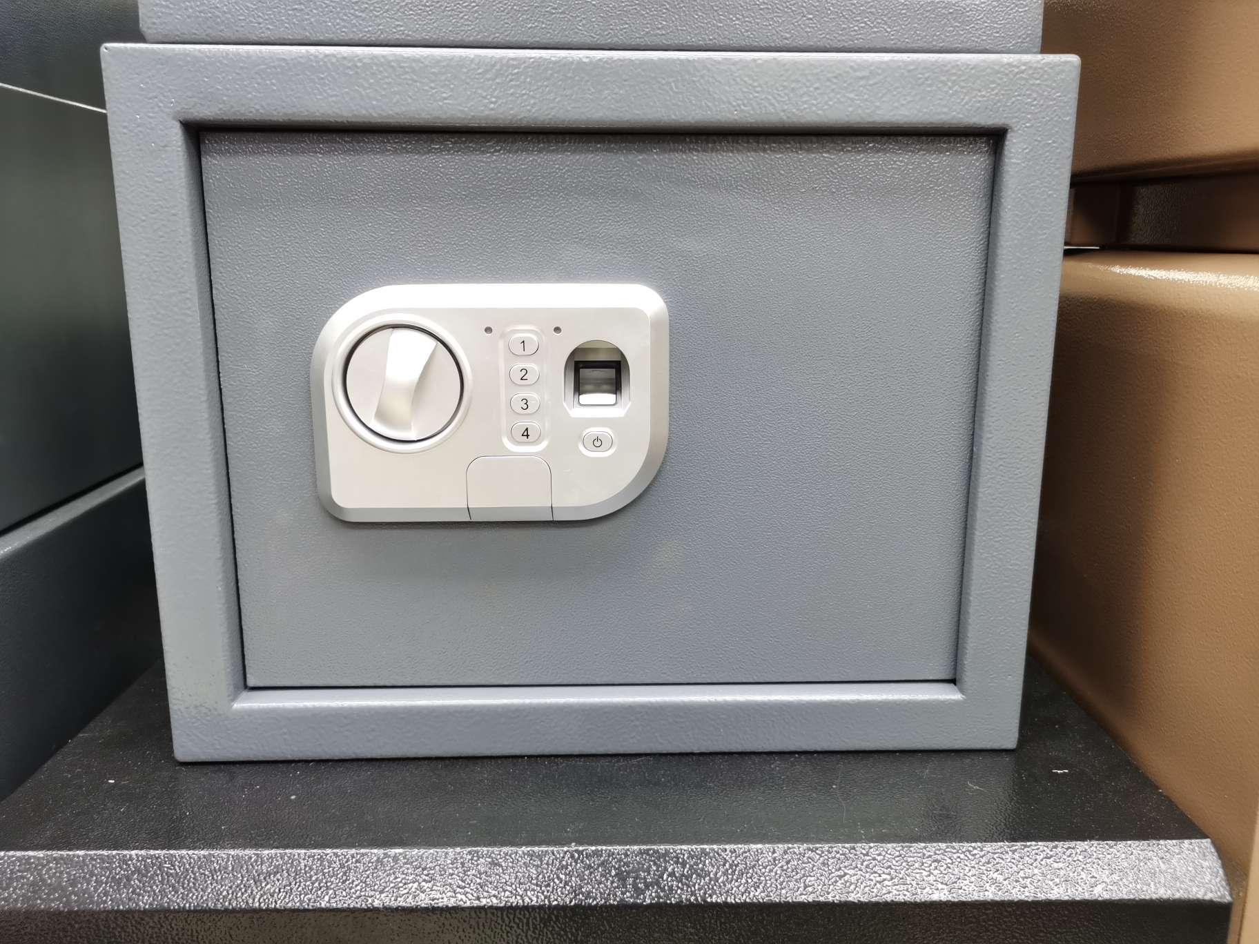 13407 Xinsheng Lock Industry Household Small Fingerprint Savings and Storage Iron Box Desktop Office Safe T20ZW undefined