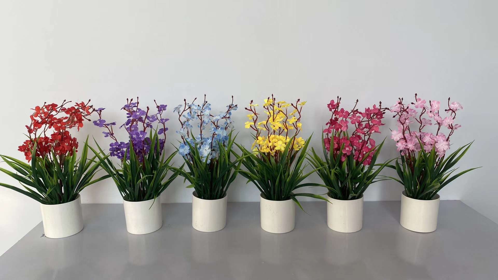 仿真小盆景 摆件 兰花草