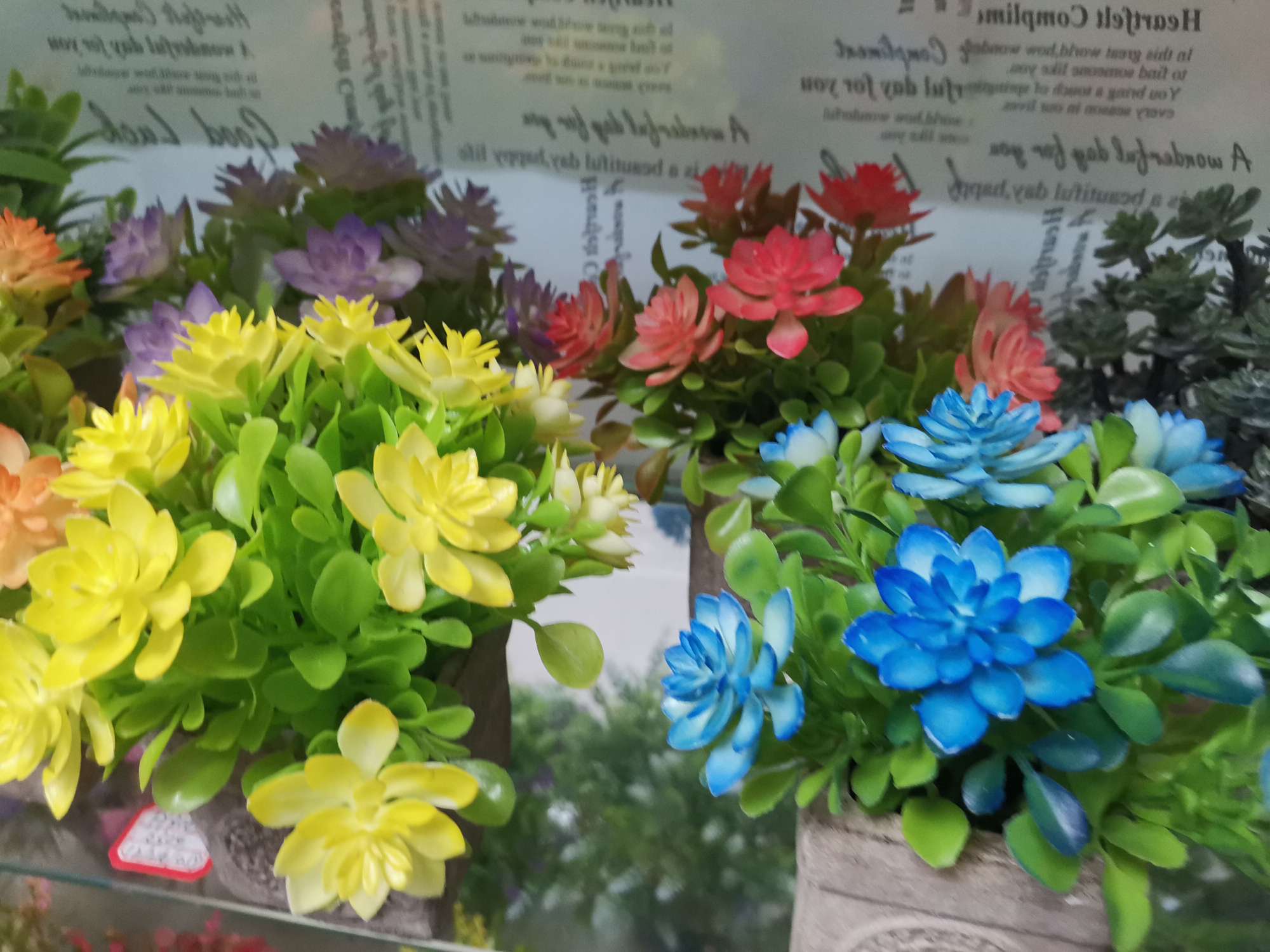 仿真花绿植假花塑料花小盆栽客厅摆设装饰花餐桌室内摆件图