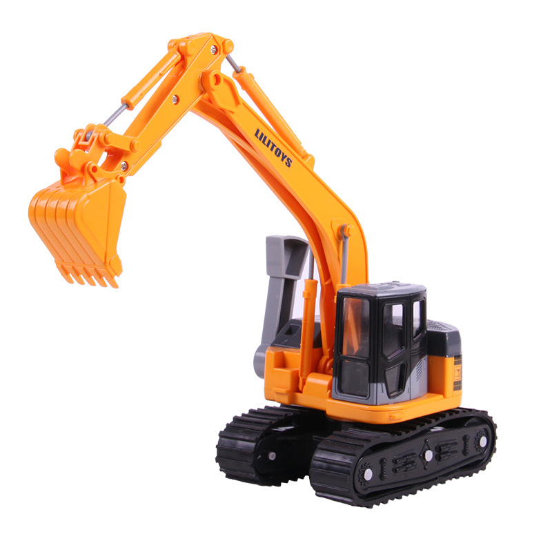 力利儿童玩具 惯性工程车 四合一挖掘机套装 32522详情图2