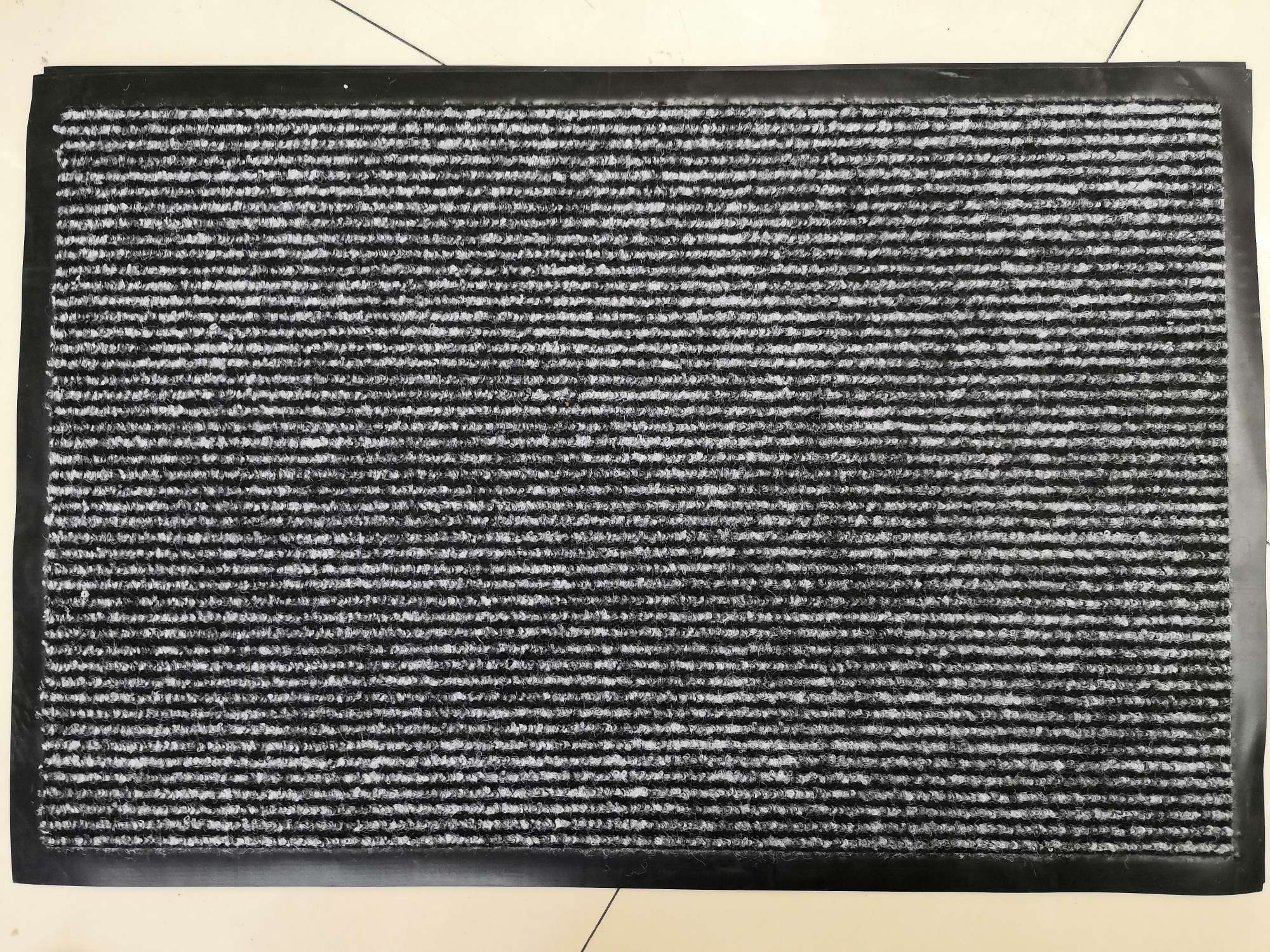 Two-color single-stripe floor mat for entry, non-slip, waterproof, wear-resistant, dust-scraping sand mat can be customized 3858 thumbnail