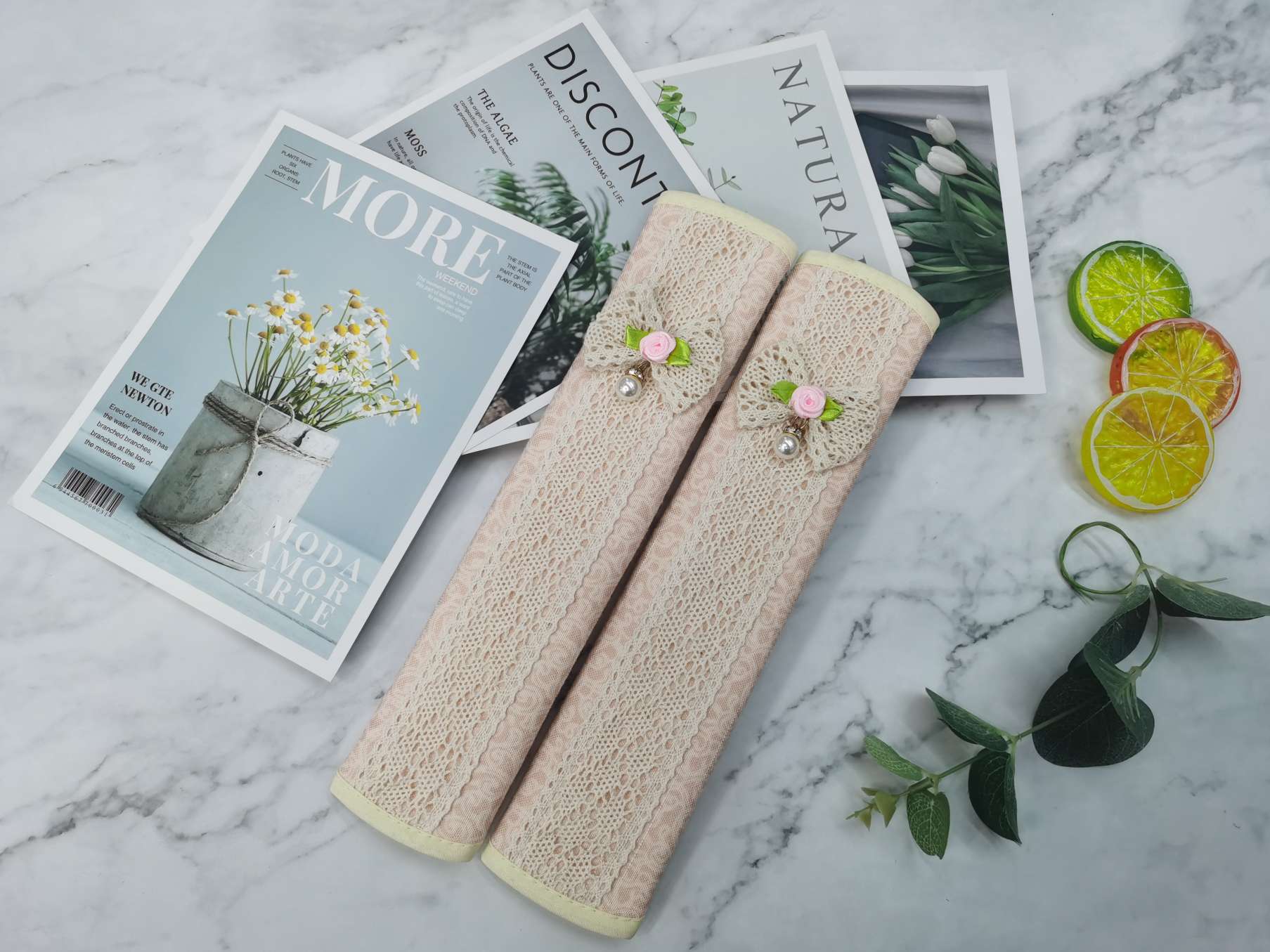 High-Grade Cloth Dust, Dirt, Static, Anti-Collision Refrigerator Door Cover Car Seat Belt Shoulder Protective Cover details Picture