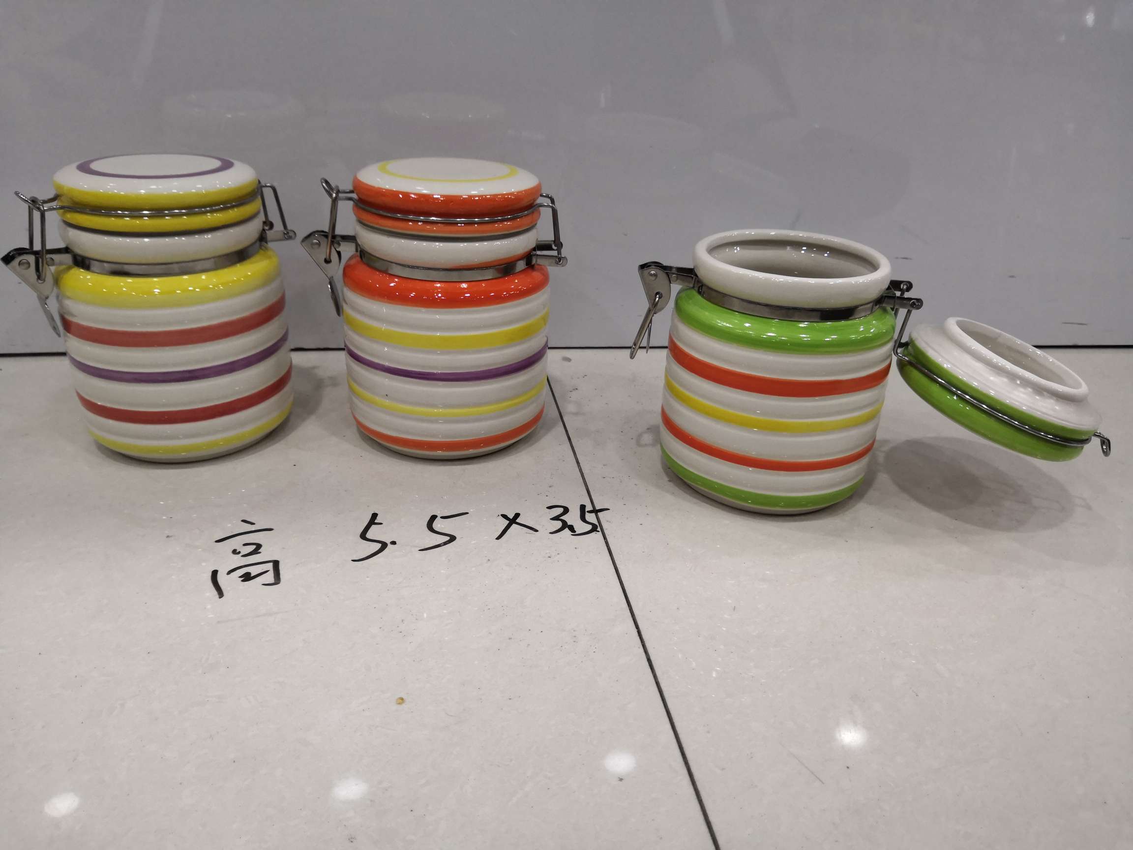 Dingmei Ceramic Line sealed jars, new models of this season, factory direct sales, in stock direct sales details Picture