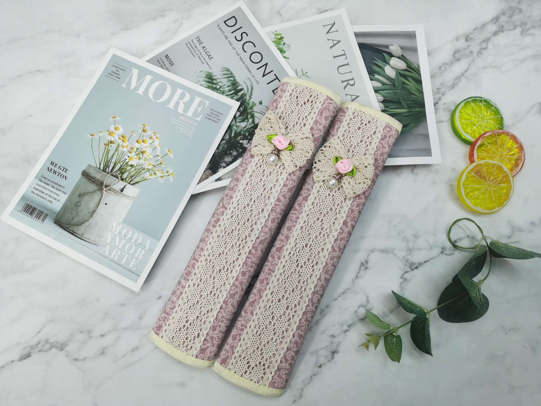 High-Grade Cloth Dust, Dirt, Static, Anti-Collision Refrigerator Door Cover Car Seat Belt Shoulder Protective Cover Specification drawing