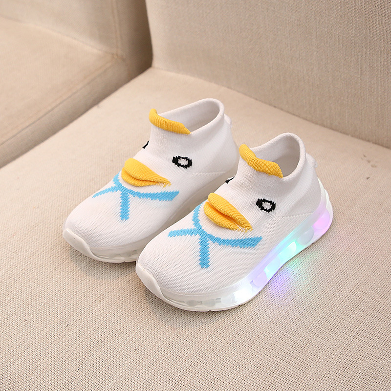 Children's Shoes 2020 New Baby Soft Sole Flying Knitting Socks Shoes Light Men's And Women's Shoes Shoes Manufacturers Direct Sales Specification drawing