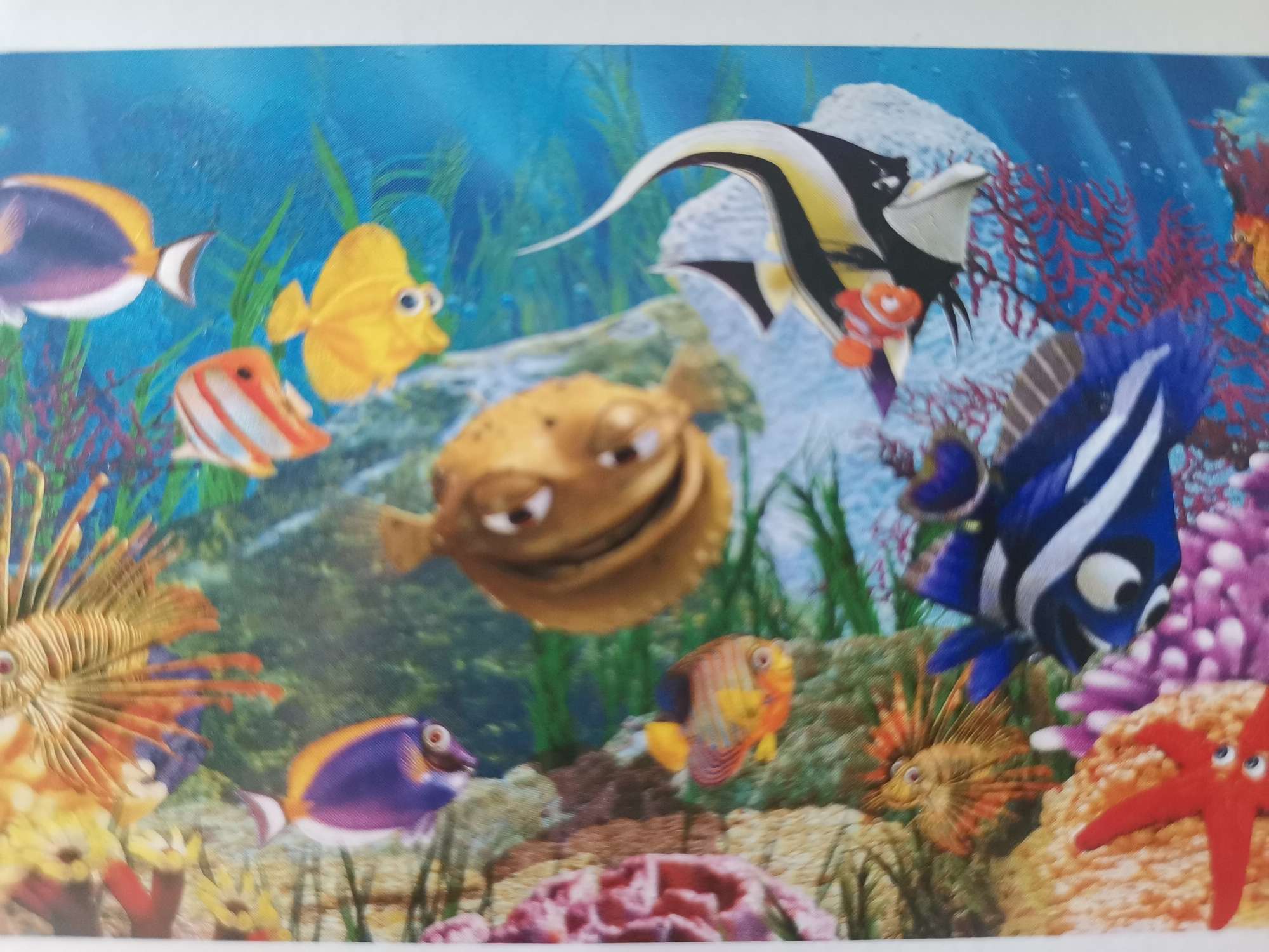 鱼缸背景贴纸鱼缸背景纸画高清图3d立体鱼缸底砂珊瑚石造景装饰画详情图6