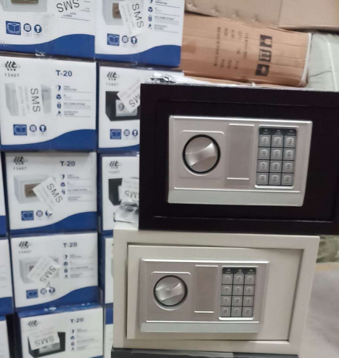 13407 New Container cabinet, small built-in electronic safe, safety deposit box, combination box, piggy bank, iron box for piggy bank, HJQ storage cabinet, 20EA safe, combination box details Picture