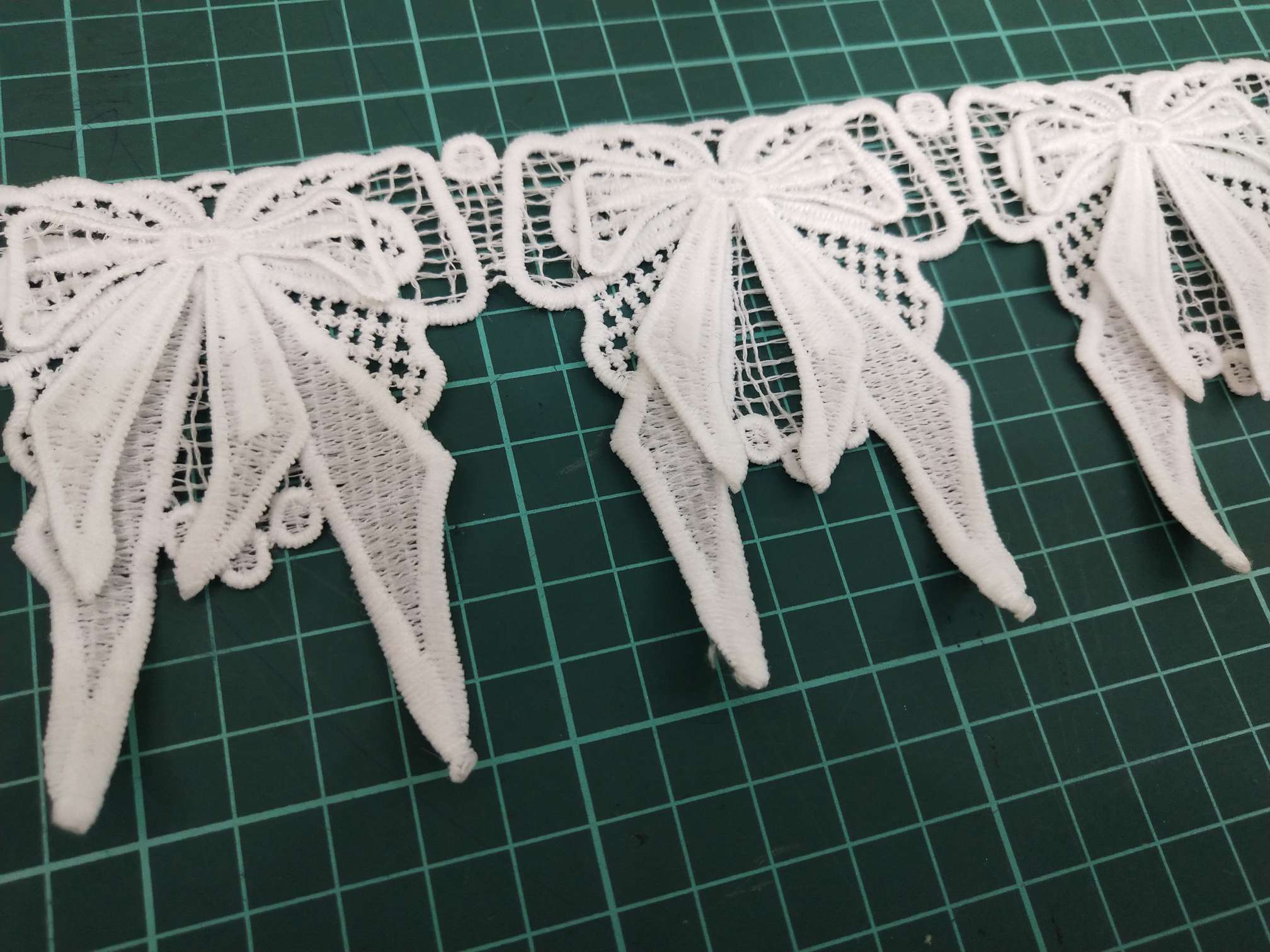 DIY 3D water-soluble lace butterfly for clothing accessories can be cut with milk thread barcodes details Picture