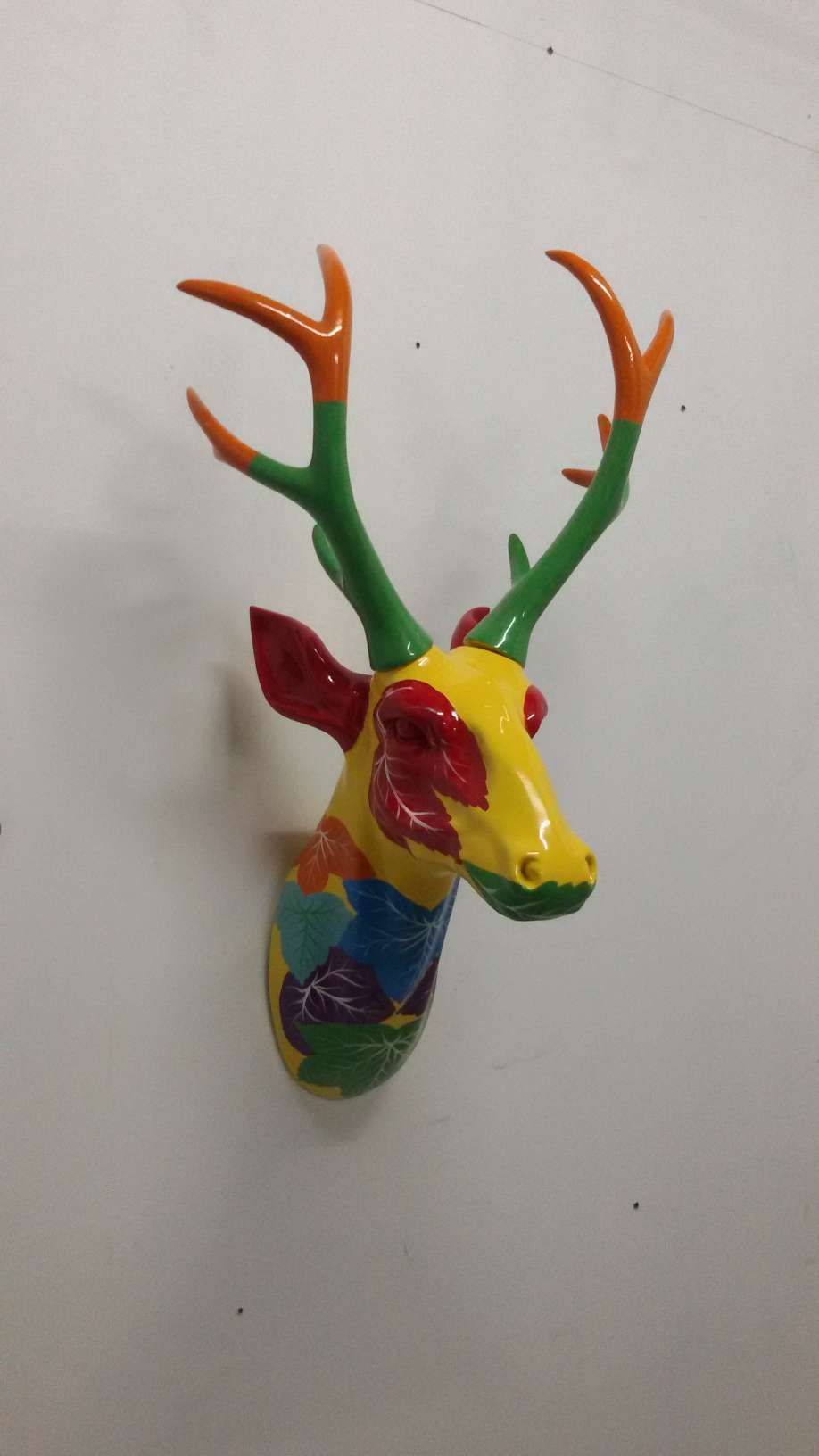 Home wall hanging, creative home furnishing mall decoration, model room decoration, entrance hall decoration art, deer head hanging piece 72*40*36 Specification image