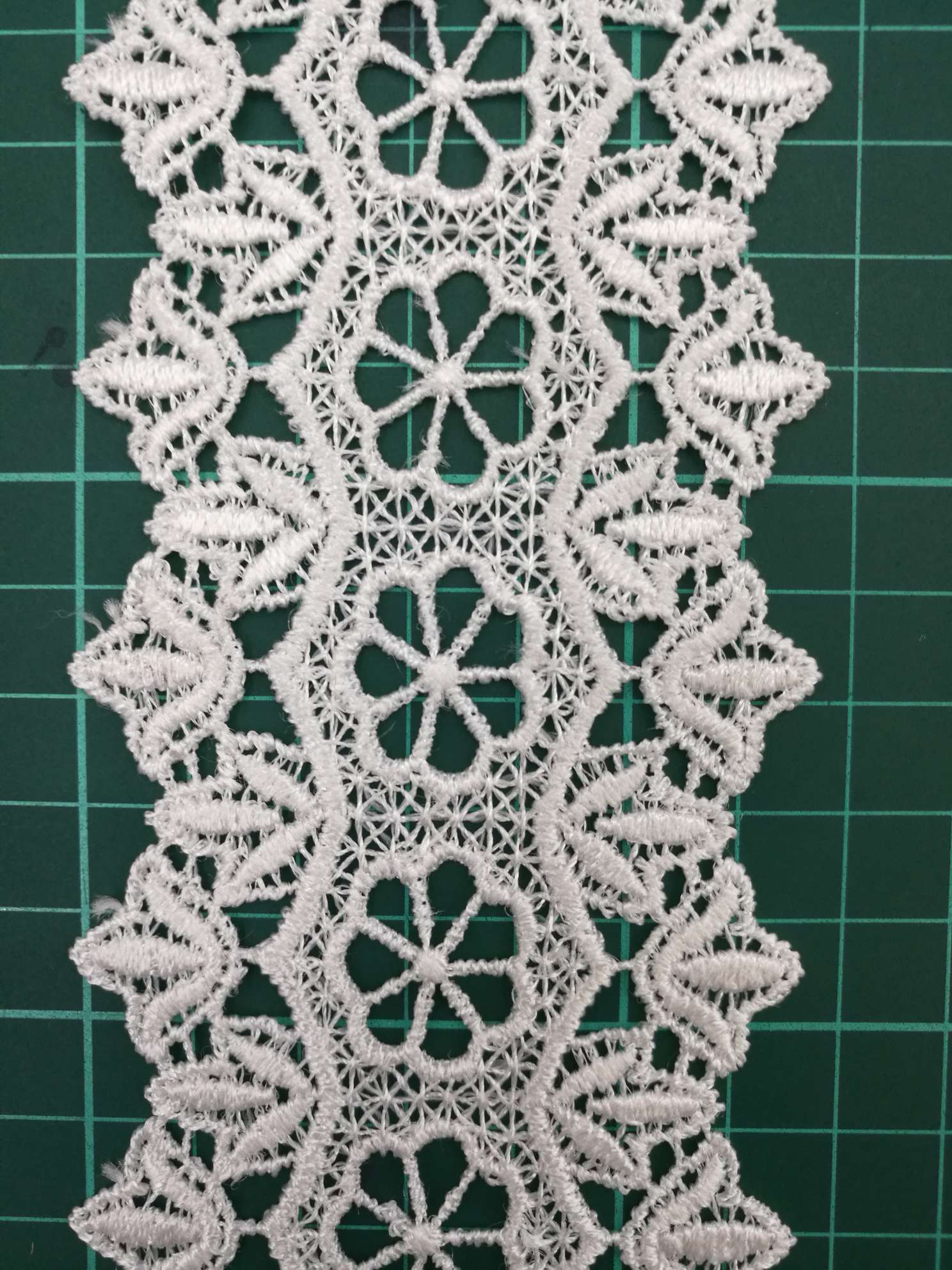 Water-soluble lace, embroidered lace details Picture