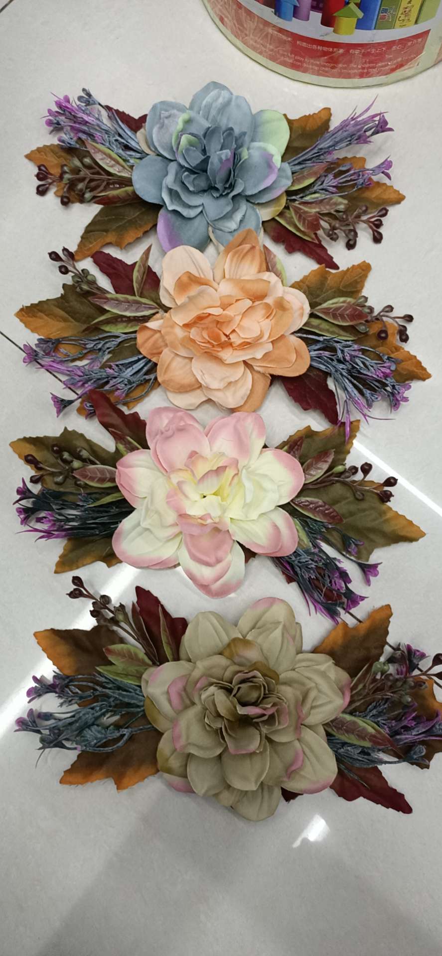 Autumn leaf wool flowers thumbnail