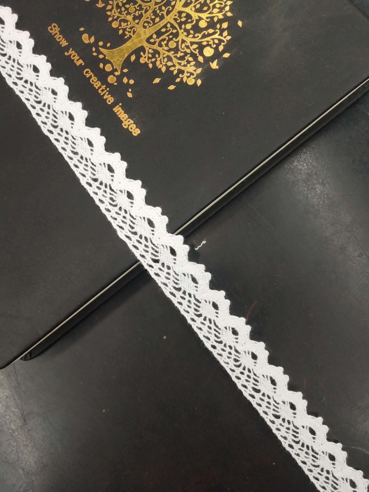 1707 bleached cotton thread lace