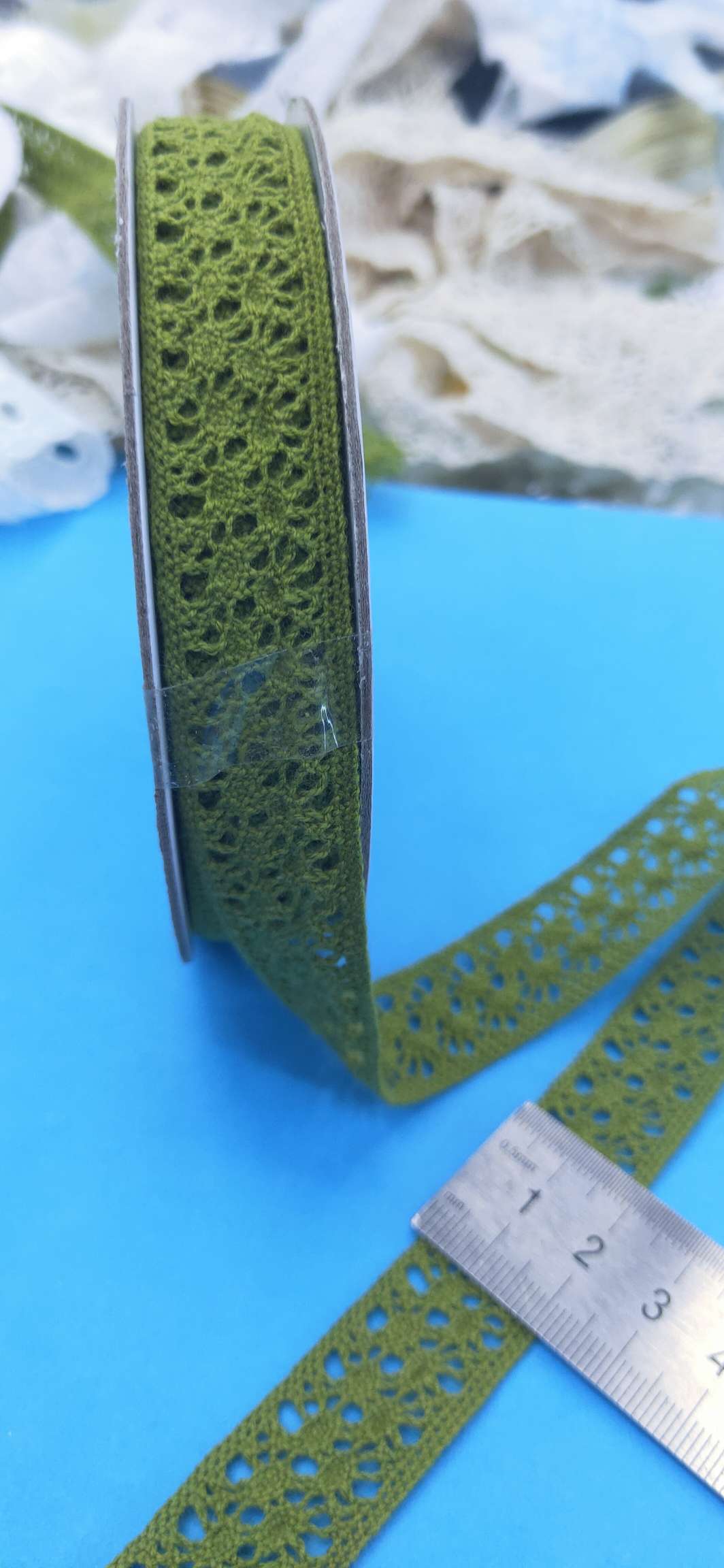 Factory direct sales of 2019 best-selling cotton thread green lace children's clothing accessories in stock details Picture