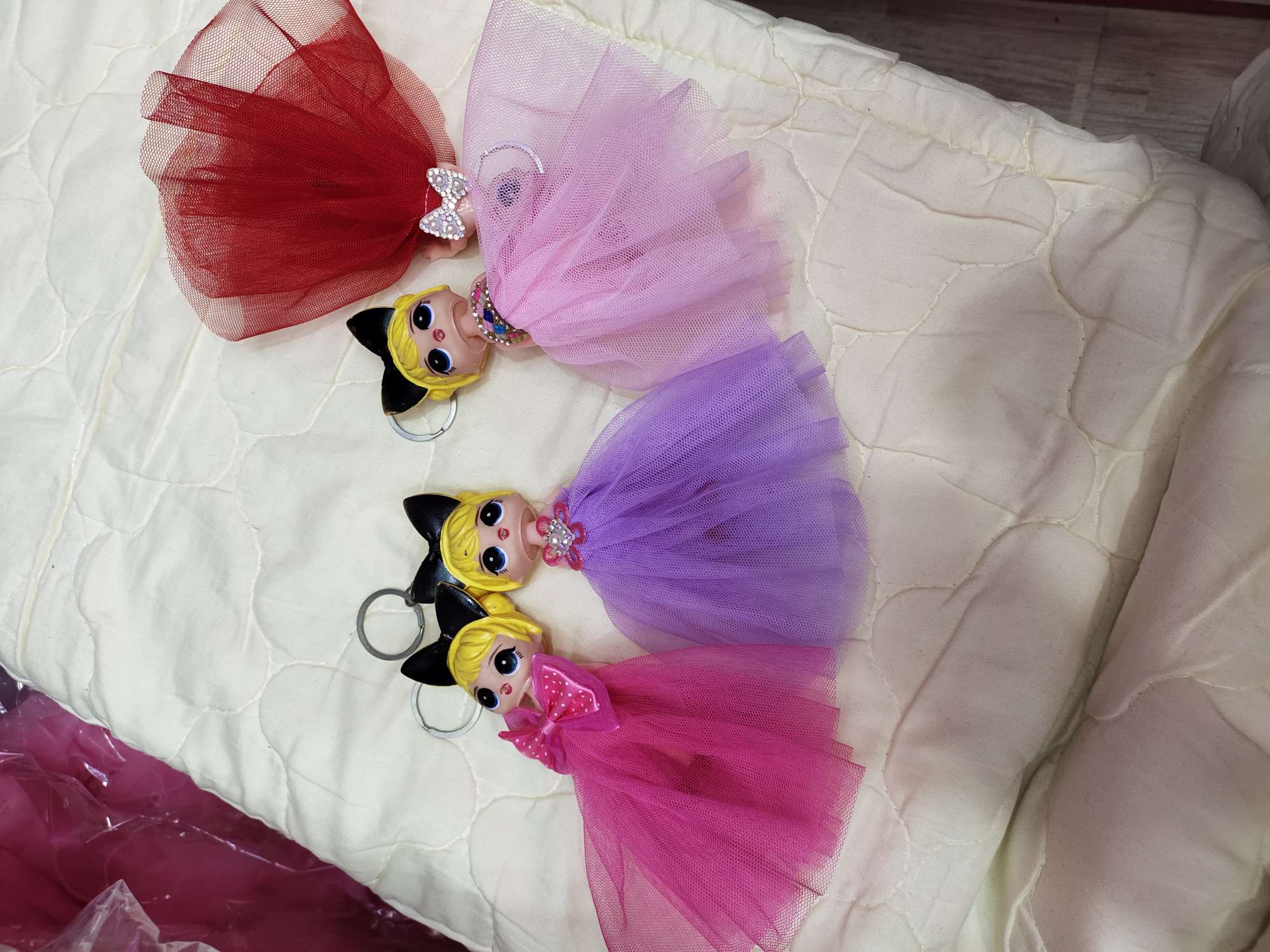 儿童玩具。钥匙扣挂件。产品图